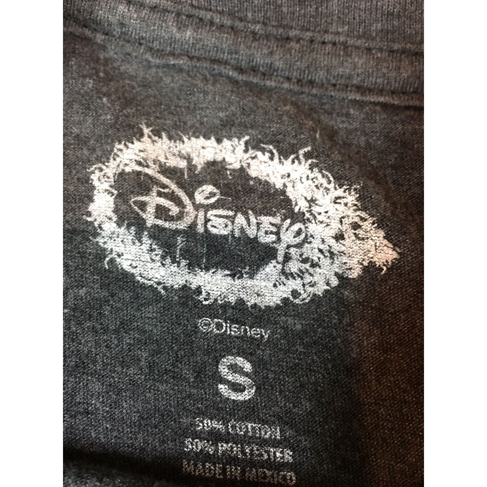 Disney Mickey Mouse Disney Classic Distressed Charcoal Gray T Shirt Sz S - EUC Size US S / EU 44-46 / 1 - 3 Thumbnail