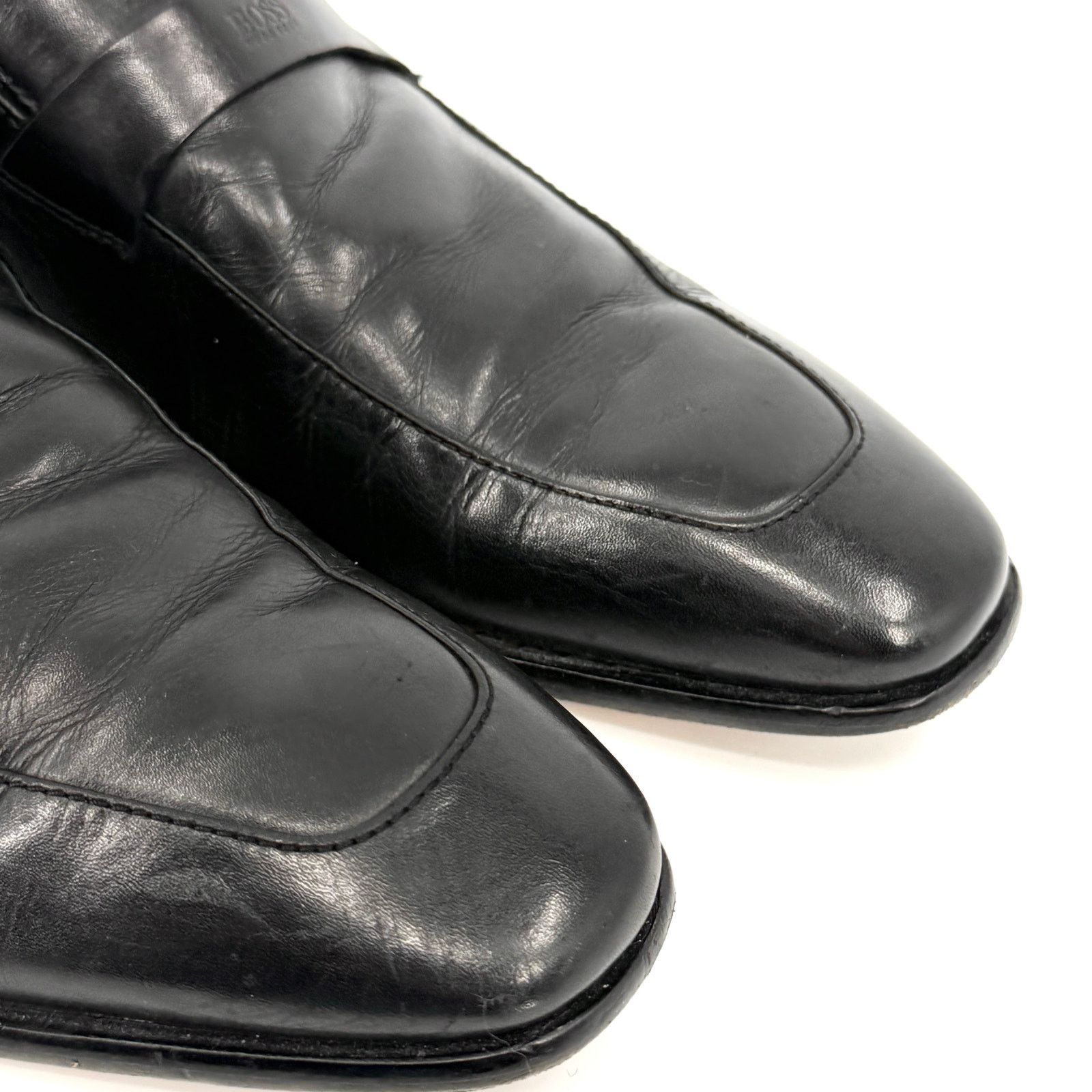 Hugo Boss Black Genuine Leather Minimalist Office Career Loafers Size US 8.5 / EU 41-42 - 3 Thumbnail