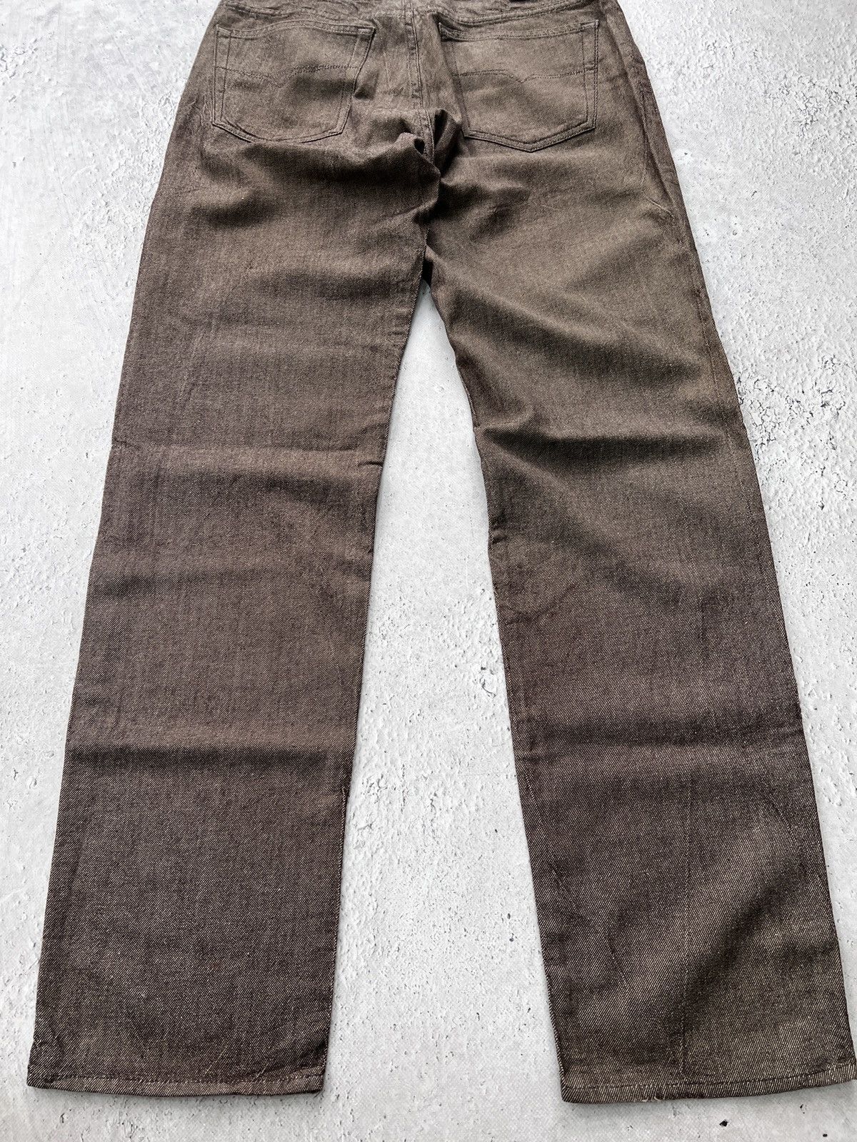 Versace VINTAGE BAGGY VERSACE MEDUSA Y2K BROWN PABTS JEANS Size US 34 / EU 50 - 17 Thumbnail