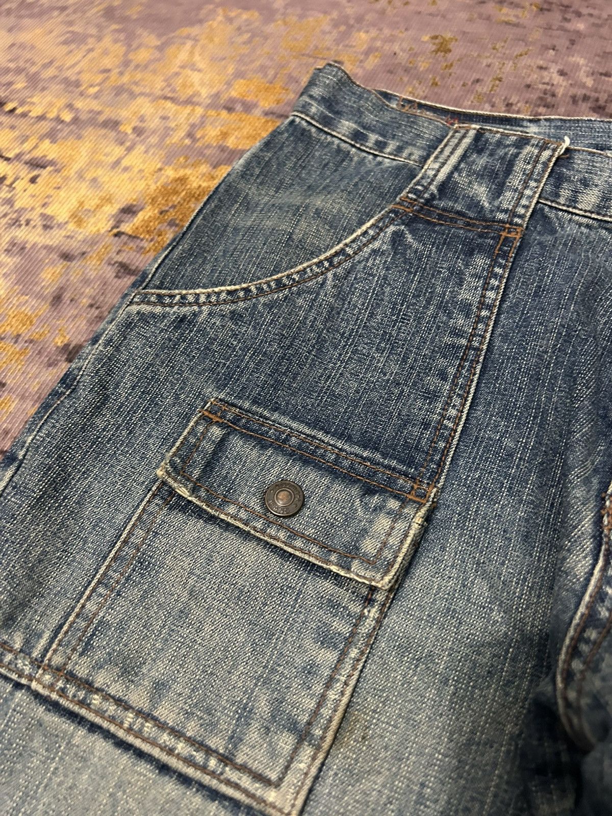 Japanese Brand Kissmark Japan 6 Pocket Rippert Jeans Size US 33 - 10 Thumbnail