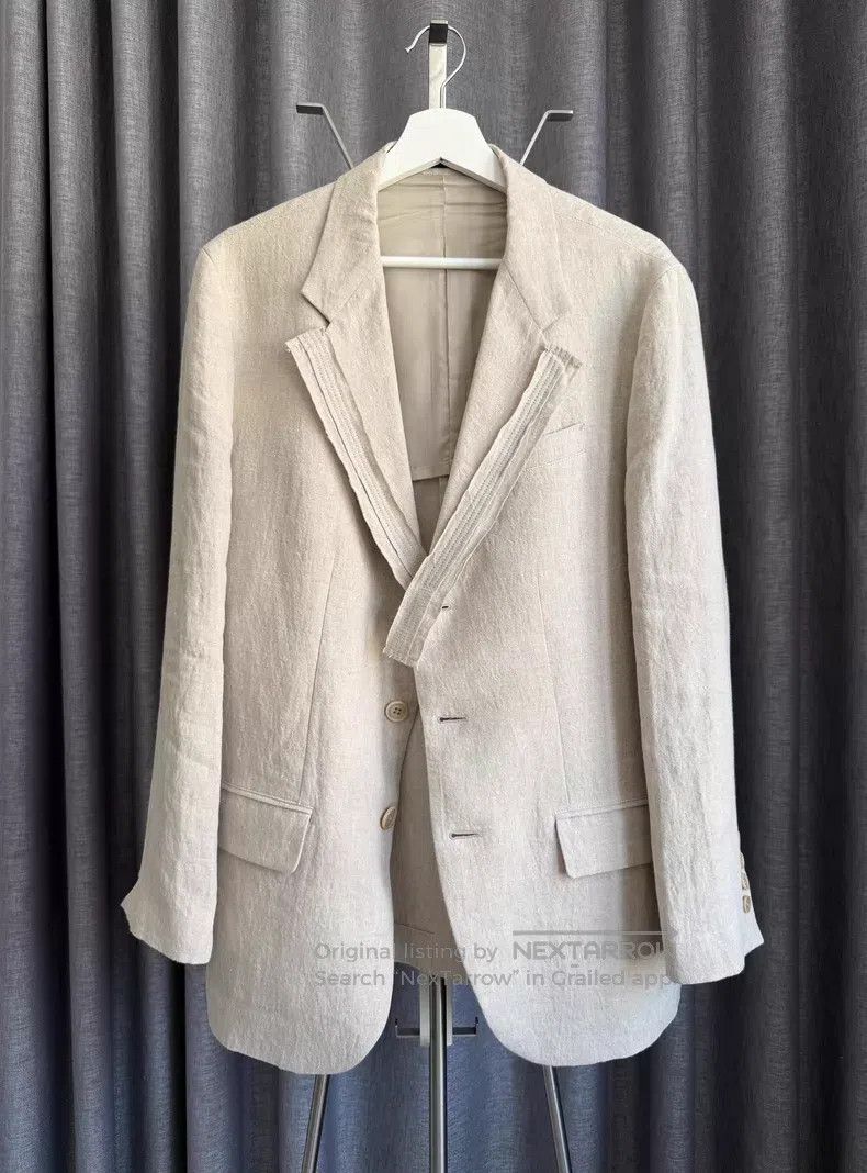 Yohji Yamamoto Yohji Yamamoto 24SS Linen Patchwork Suit Jacket Size US M / EU 48-50 / 2 - 5 Thumbnail