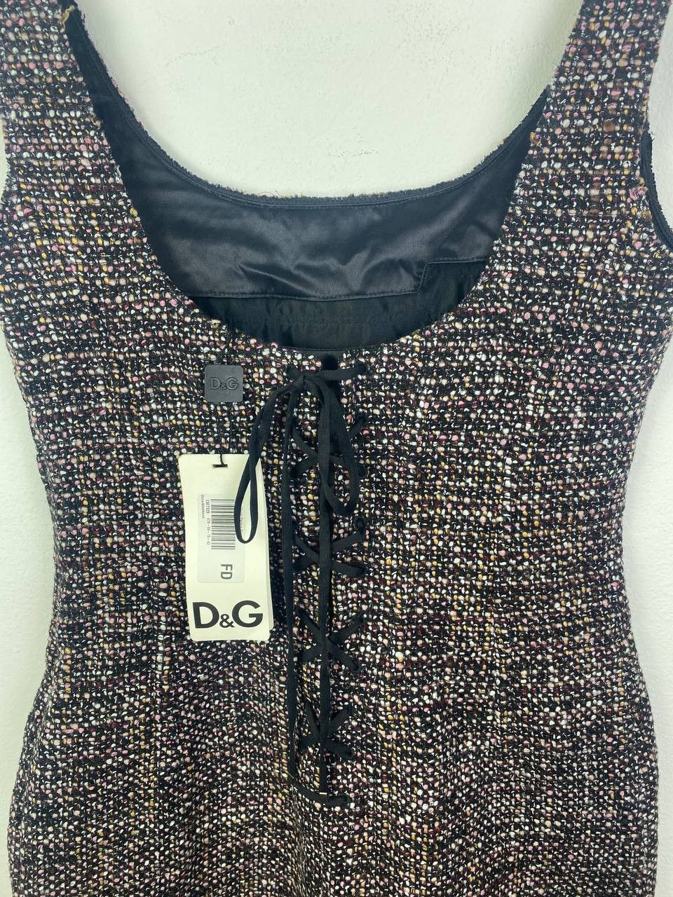 Dolce & Gabbana Dolce&Gabbana tweed mini dress lace up back size S Size S / US 4 / IT 40 - 7 Thumbnail