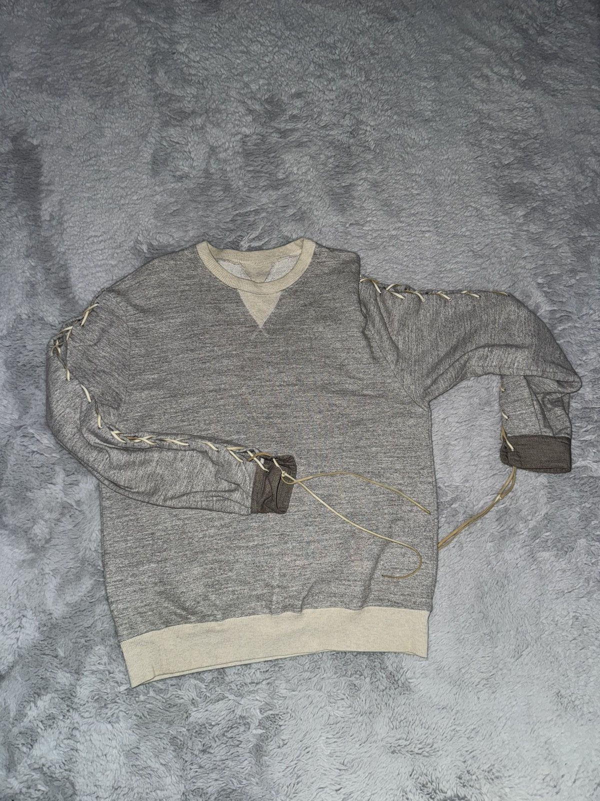 Kapital Kapital Lace sleeve crew neck sweatshirt Size US L / EU 52-54 / 3 - 1 Thumbnail