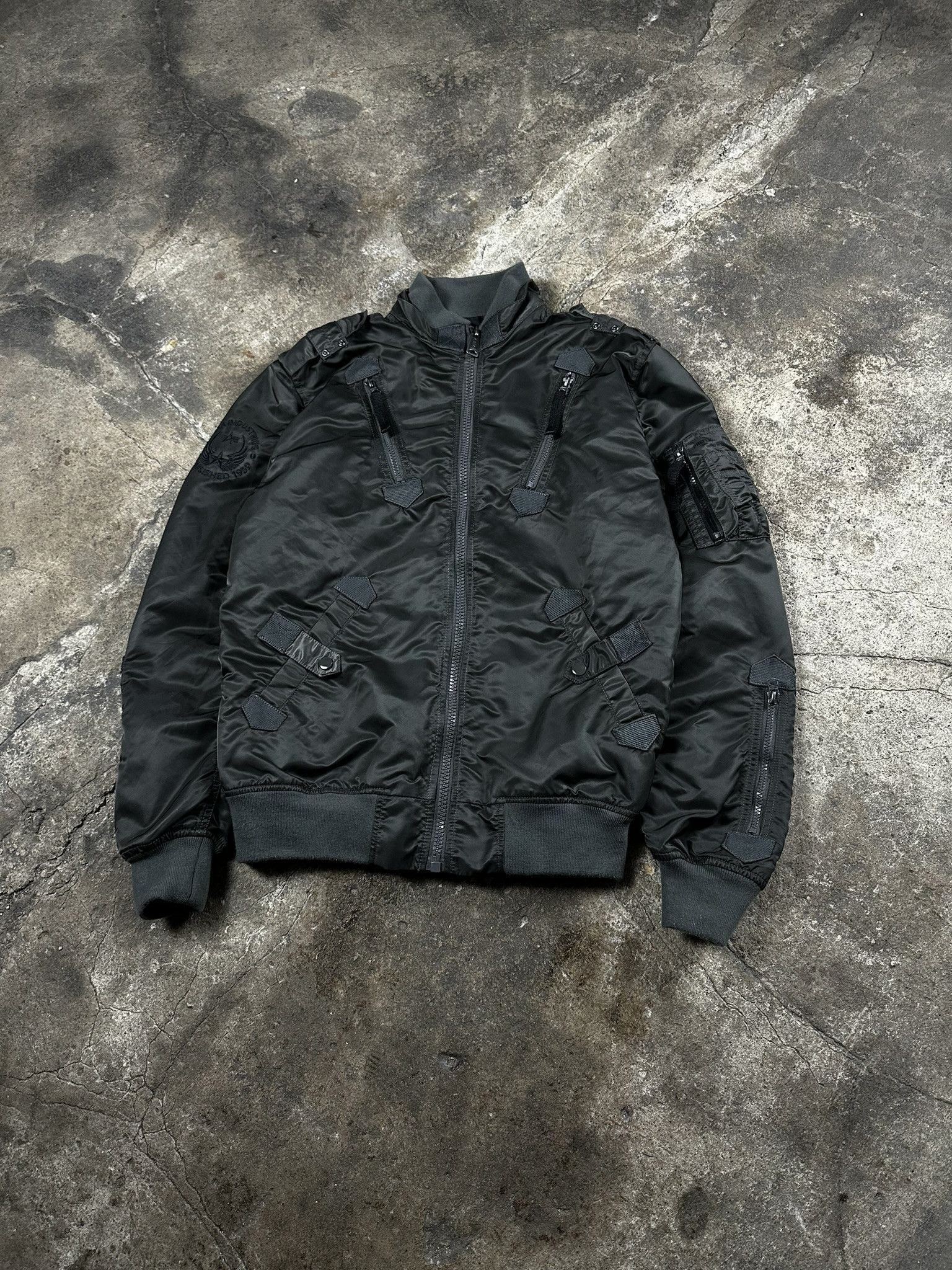 Alpha Industries Alpha Industries Nylon Multipocket Military Bomber Jacket Size US L / EU 52-54 / 3 - 1 Thumbnail