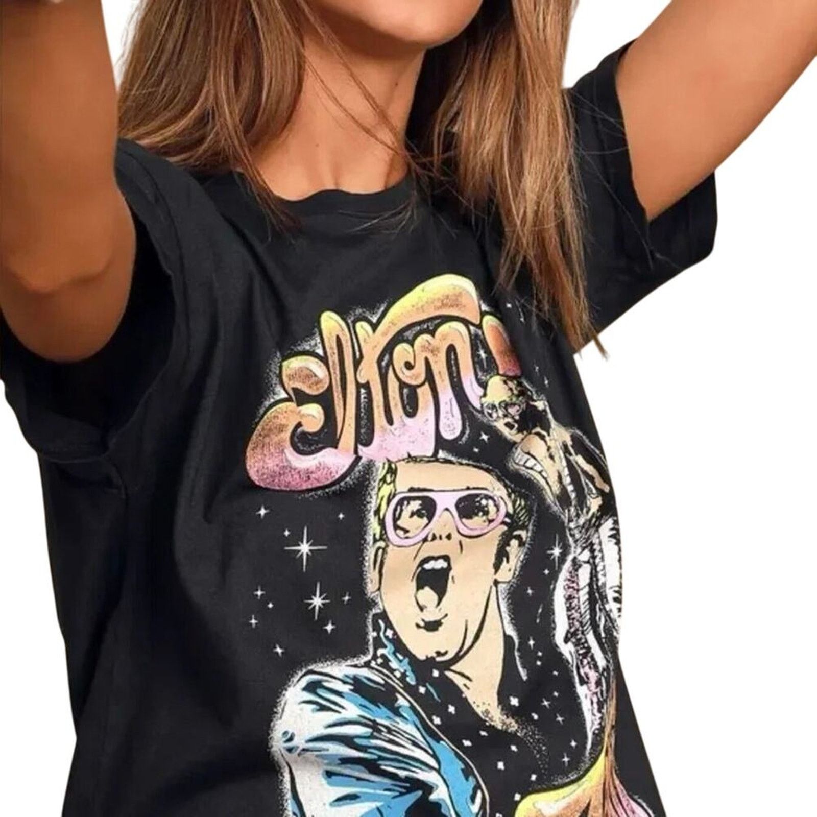 Daydreamer DAYDREAMER Elton John On Stage Boyfriend T-Shirt Size Medium Size M / US 6-8 / IT 42-44 - 11 Thumbnail