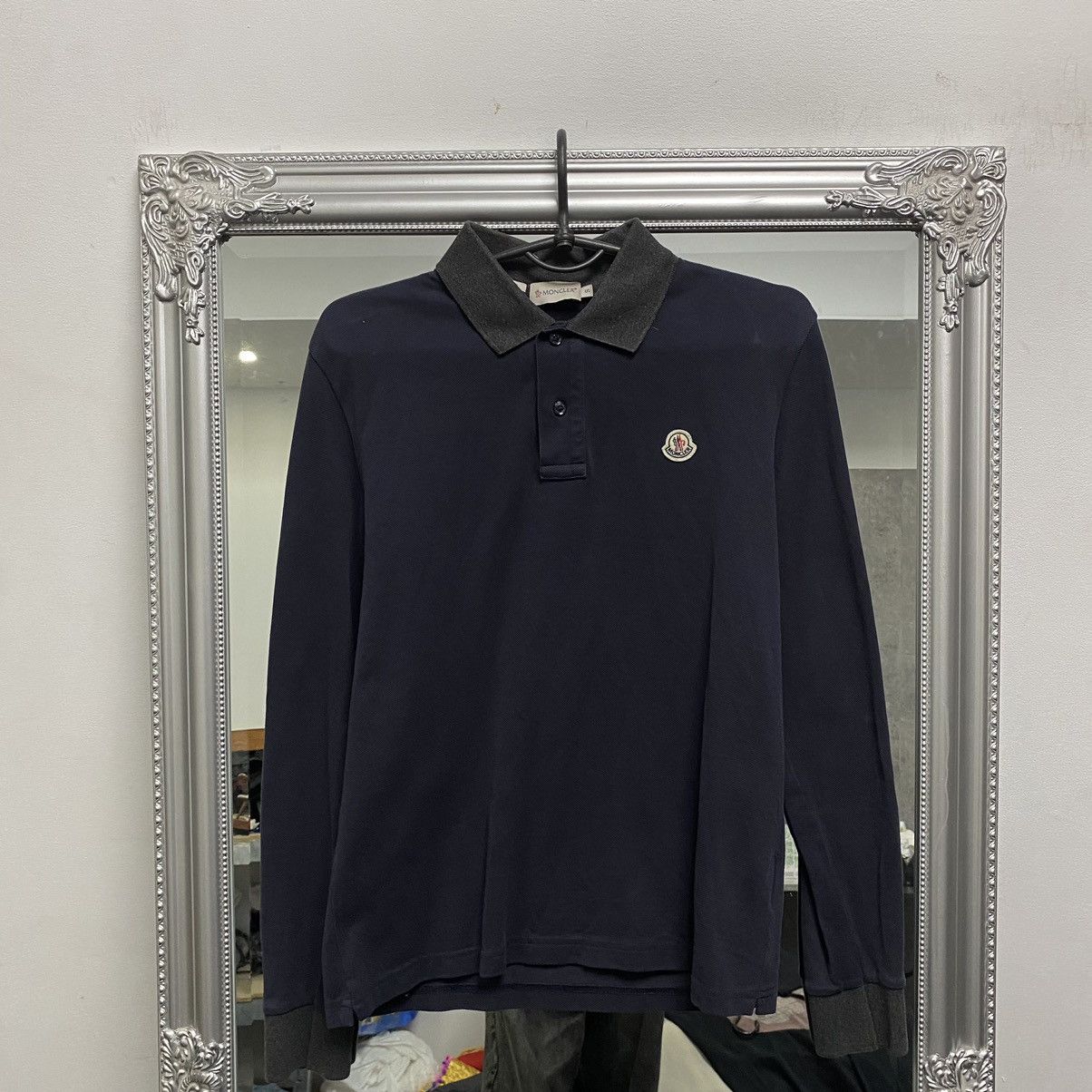 Moncler Moncler Long Sleeve Polo Shirt Size US S / EU 44-46 / 1 - 1 Thumbnail