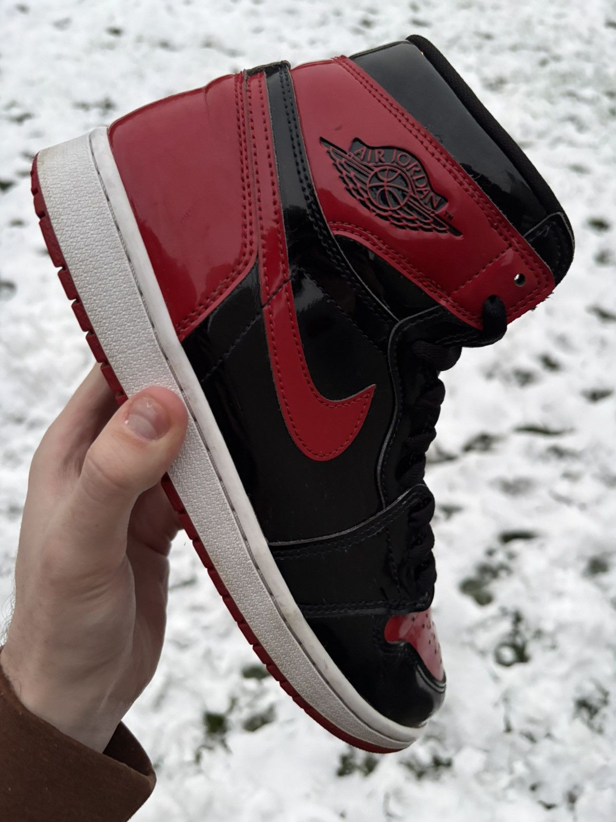 Jordan 1 Retro OG High Patent Bred 2021 Size 10
