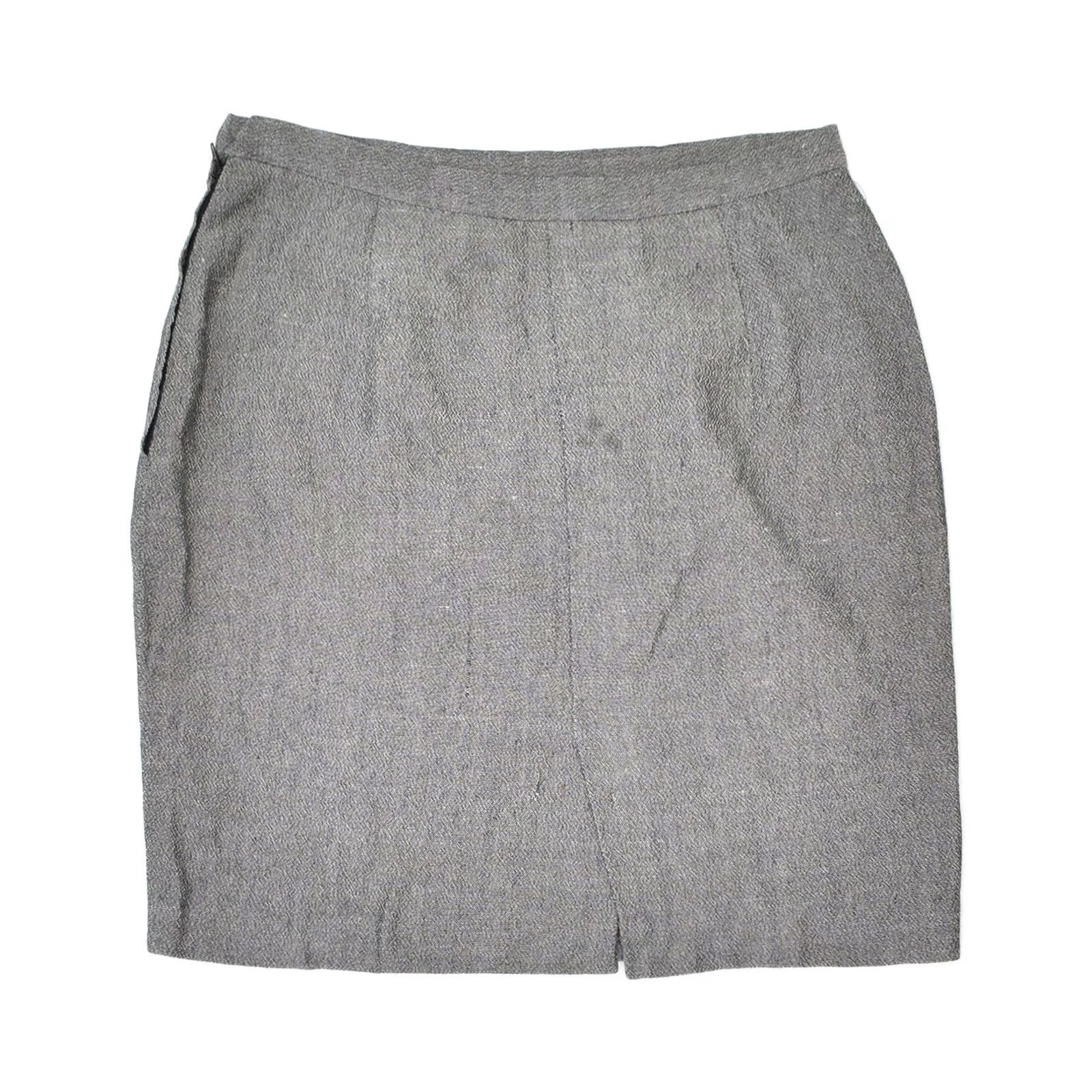 Vintage VINTAGE Womens Mini Skirt IT 40 Small W28 Grey Cotton Size 28" / US 6 / IT 42 - 2 Thumbnail