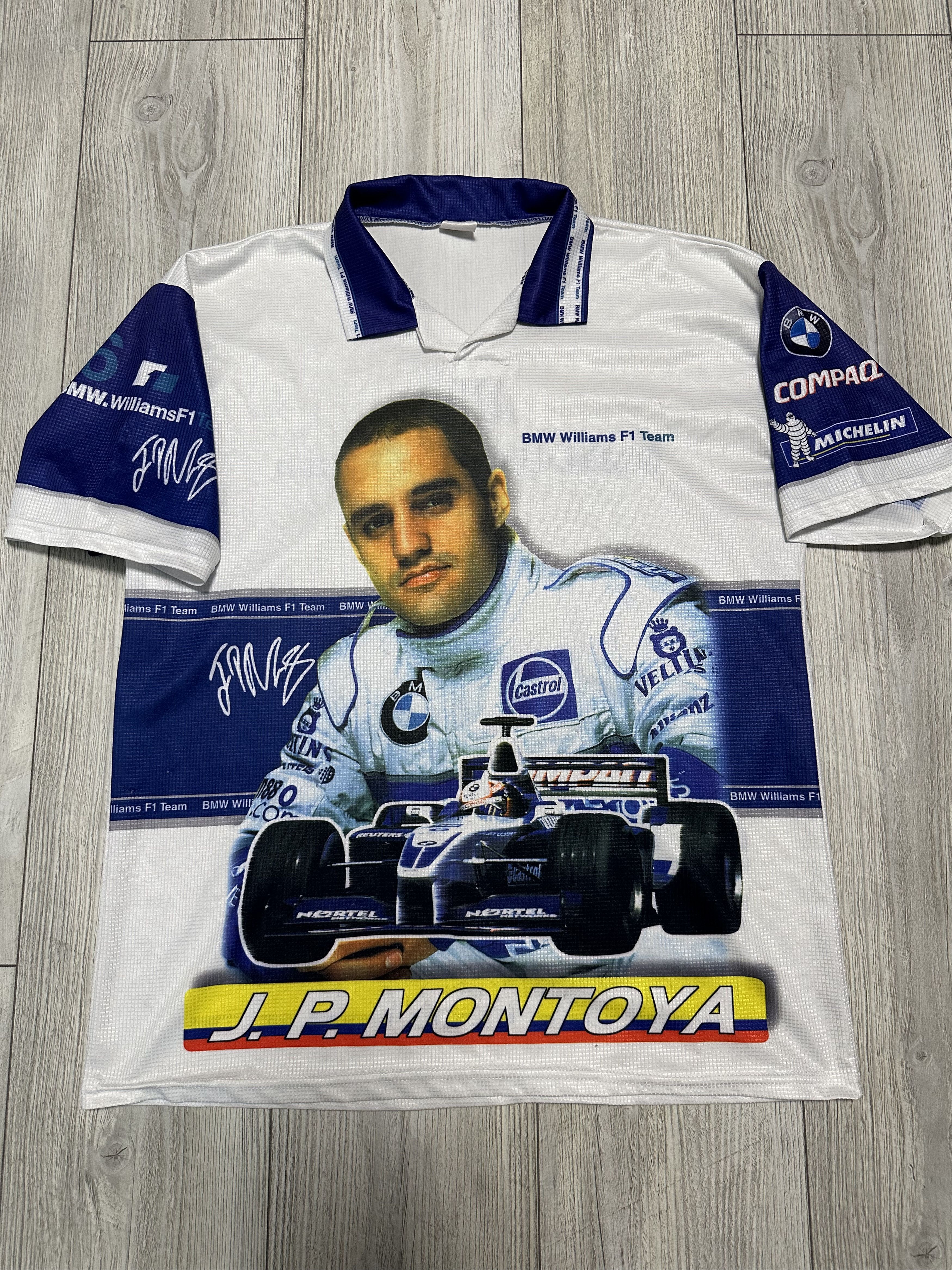 Formula 1 Vintage BMW Williams F1 Team Montoya Formula 1 Jersey Size US XL / EU 56 / 4 - 1 Thumbnail