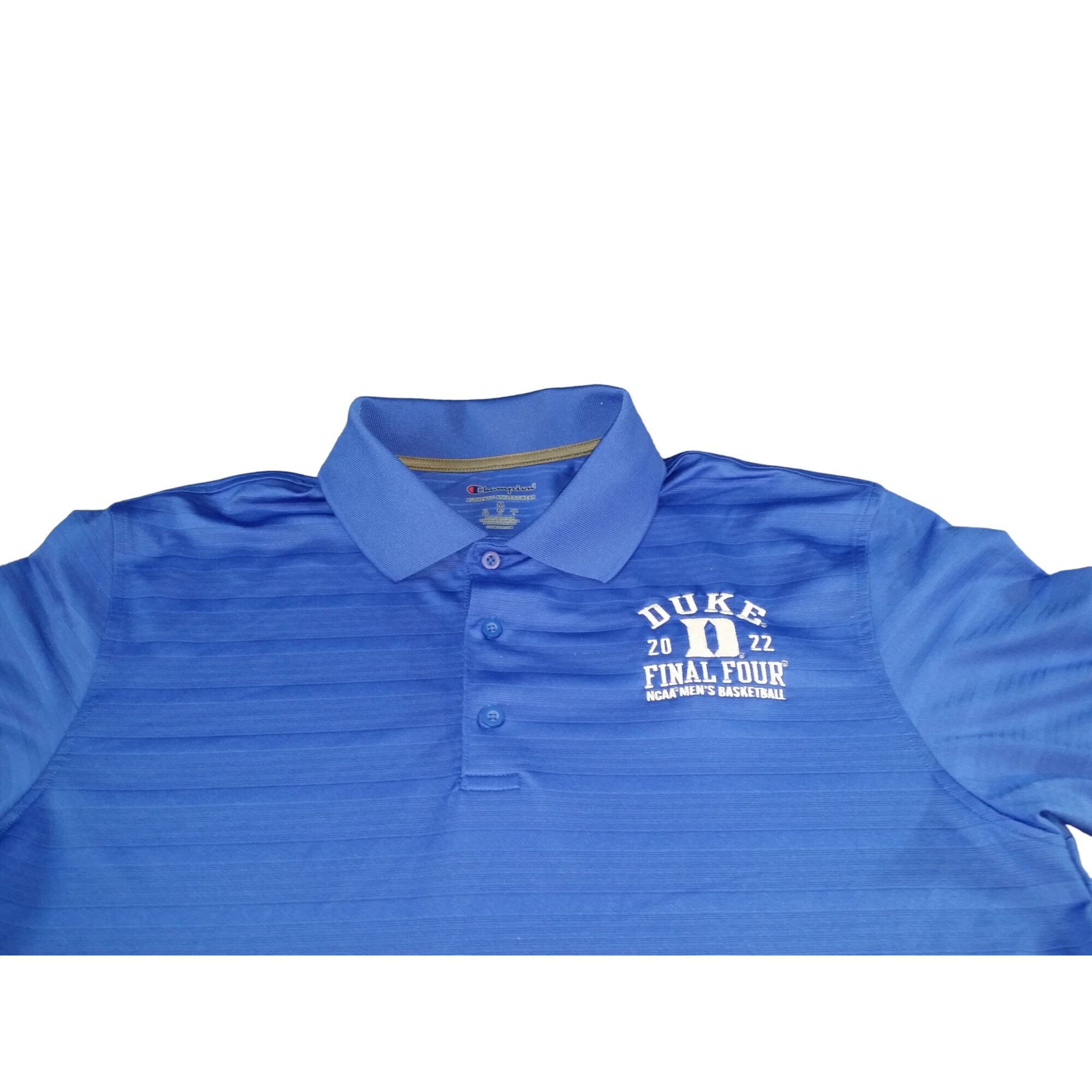 Champion Duke University Polo Men Sz M Champion Final 4 2022 Embroide Size US M / EU 48-50 / 2 - 2 Thumbnail
