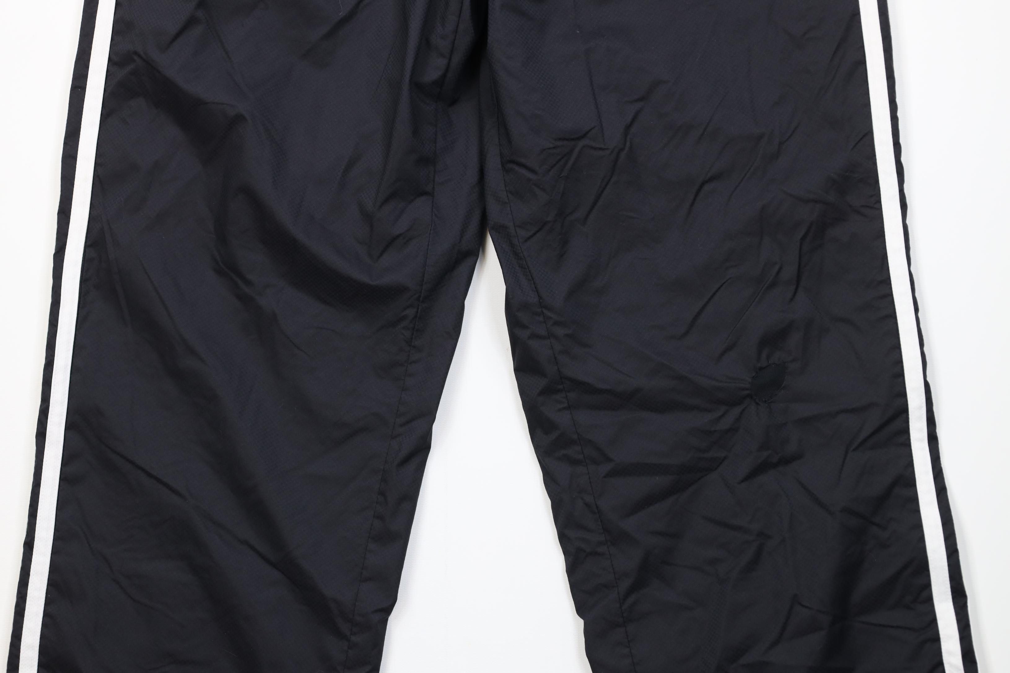 Adidas Vintage Y2K Adidas Striped Lined Windbreaker Pants Black Size US 34 / EU 50 - 3 Thumbnail
