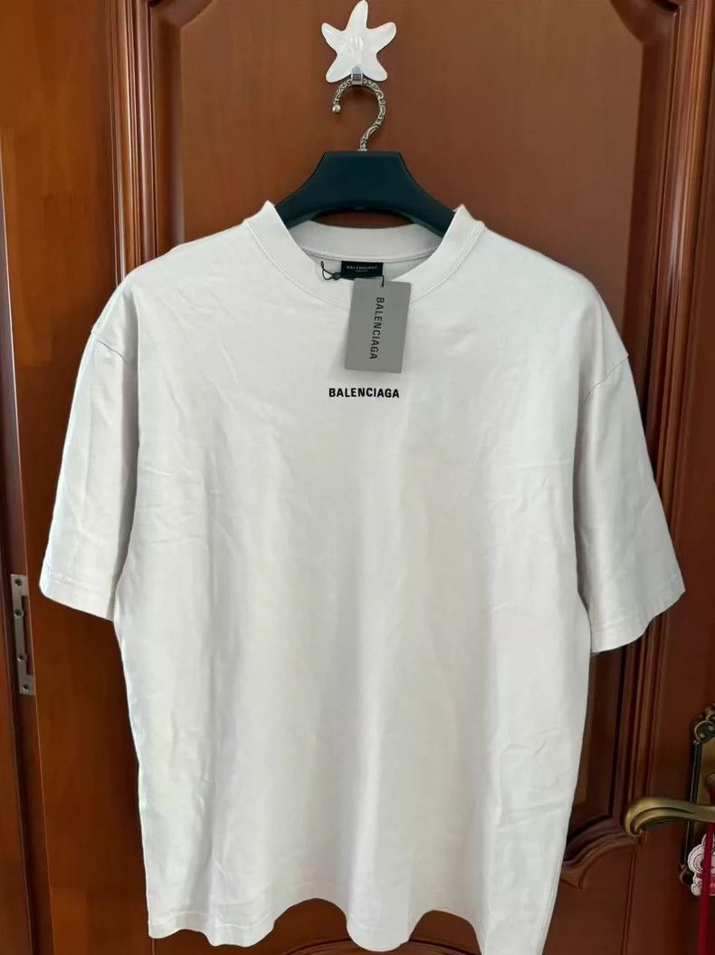 Balenciaga Balenciaga Front and Back Logo Embroidered Short Sleeve Ce Size US M / EU 48-50 / 2 - 1 Thumbnail