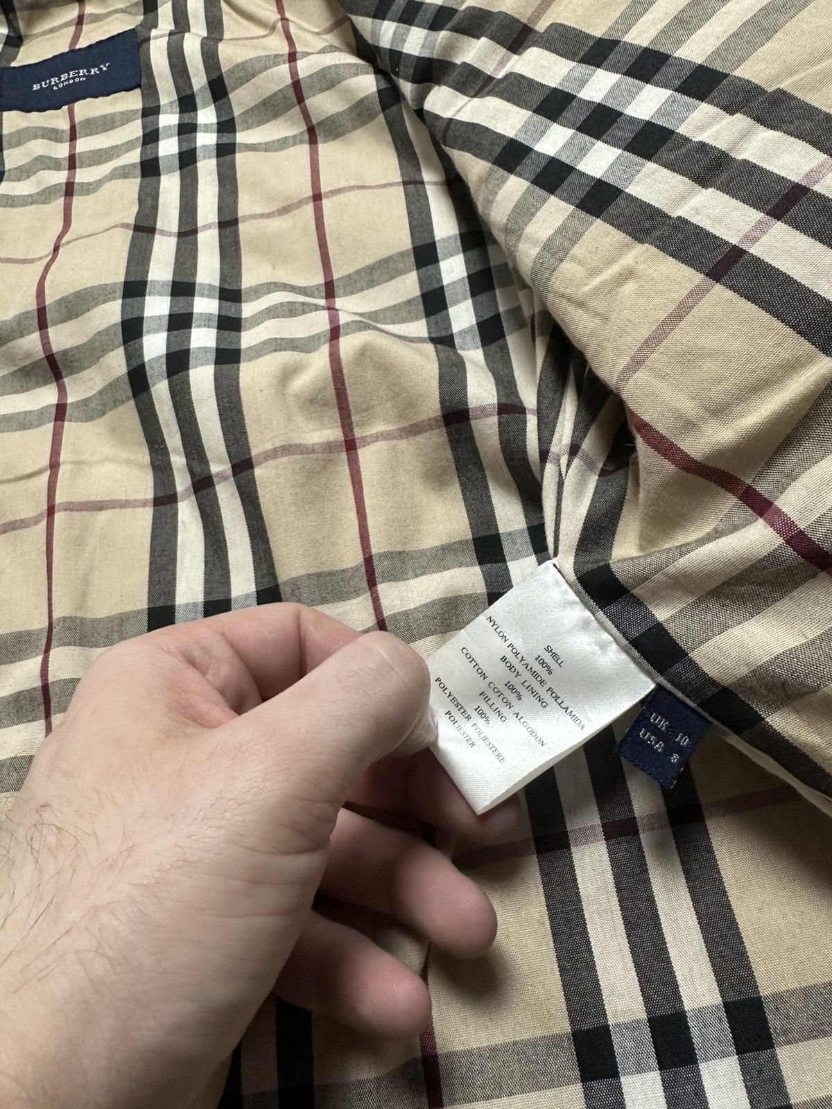 Burberry Vintage 90s Burberry London Nova Check Quilt Jacket Luxury Size M / US 6-8 / IT 42-44 - 8 Thumbnail