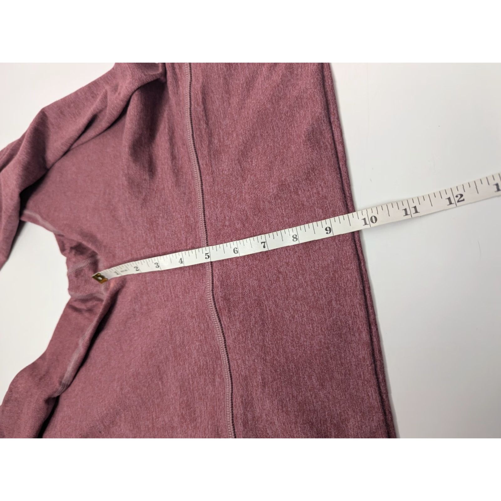 Vintage FLEO Leggings Athletic 25" Inseam Maroon Women's XL Compression Pull On Size 40" / US 18 - 7 Thumbnail