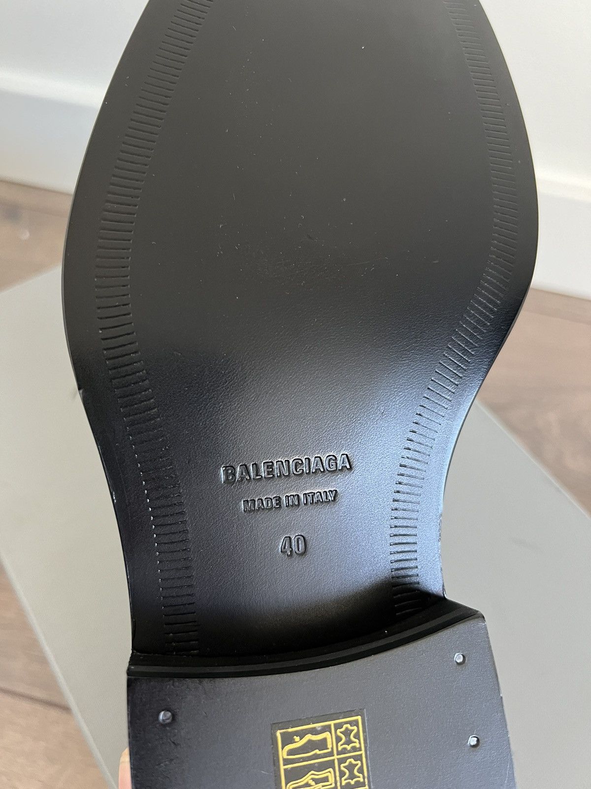 Balenciaga *SAMPLE* Balenciaga Square Toe Derby 40 Size US 7 / EU 40 - 19 Thumbnail