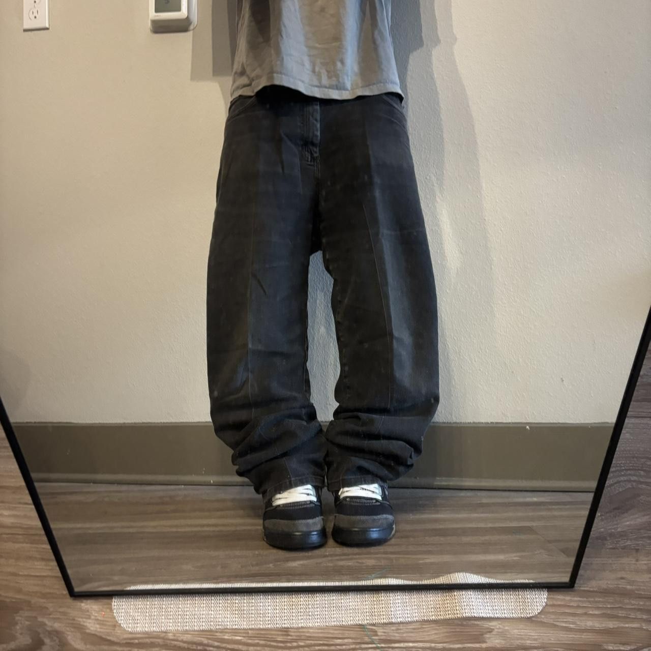 Vintage Crazy Vintage Y2K/2000s Grunge Black Skater Denim Jeans! 36x30 Size US 36 / EU 52 - 1 Thumbnail