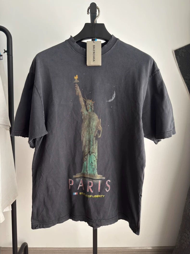 Balenciaga Balenciaga Statue of Liberty Short Sleeve Size US XXS / EU 40 - 1 Thumbnail