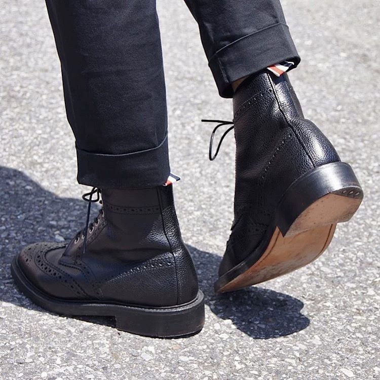 Thom Browne Thom Browne Classic High Top Brogue Boot Size US 7.5 / EU 40-41 - 6 Thumbnail