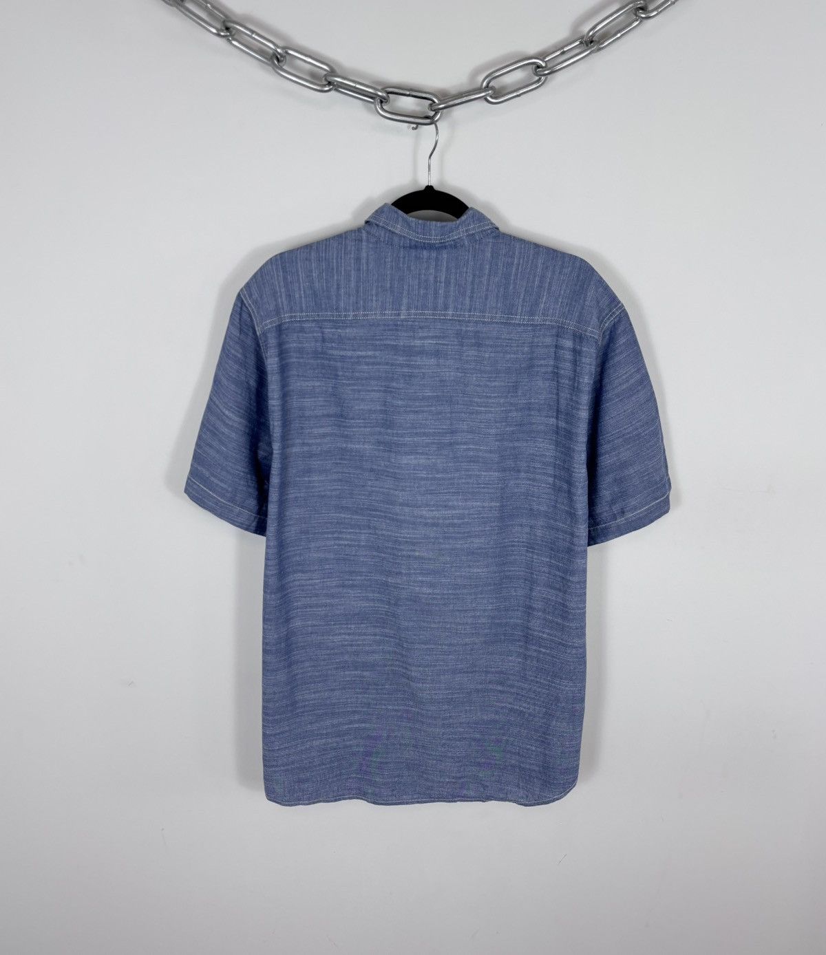 Woolrich Woolen Mills Woolrich NWT Men’s Blue Short Sleeve Shirt Casual Summer Size US XL / EU 56 / 4 - 13 Thumbnail