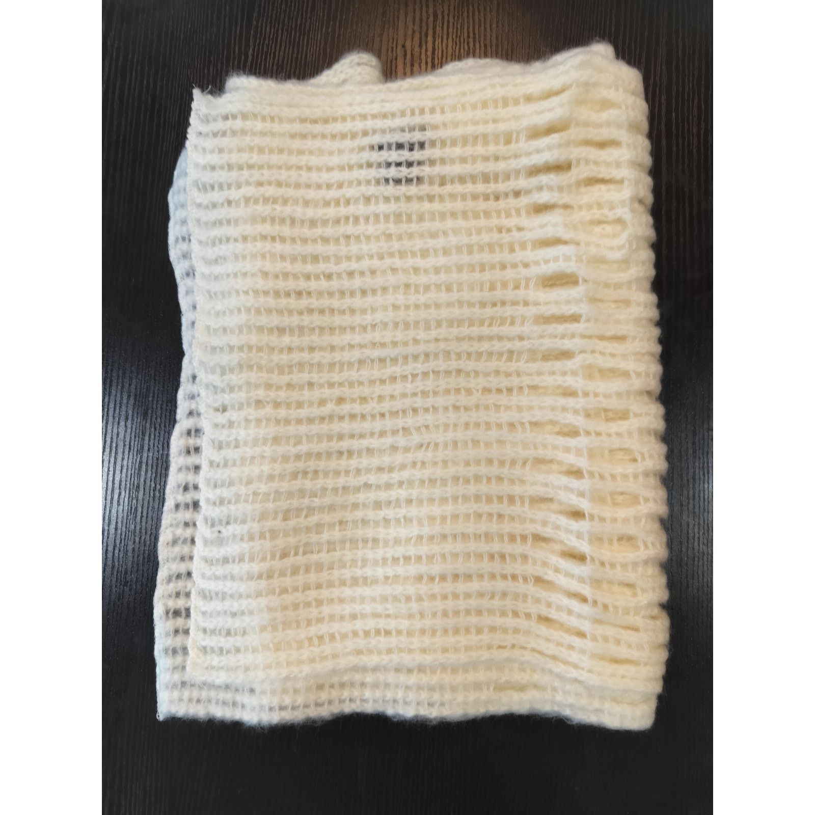 Other Zoe Madison Cream Open Knit Rectangle Scarf Soft Winter Wrap Size ONE SIZE - 3 Thumbnail