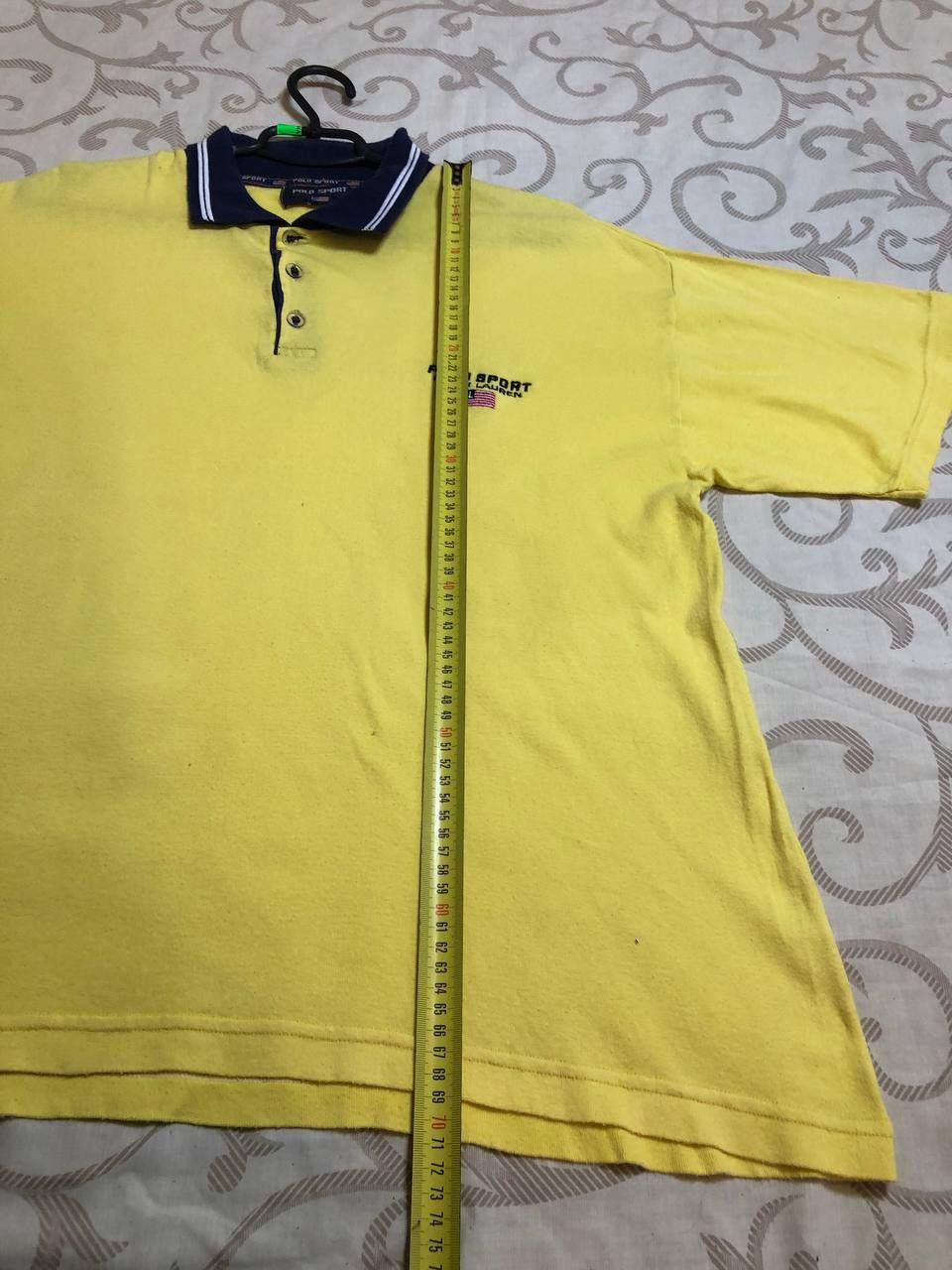 Polo Ralph Lauren Vtg POLO SPORT Ralph Lauren Polo Shirt Embroidered USA Flag Size US L / EU 52-54 / 3 - 9 Thumbnail