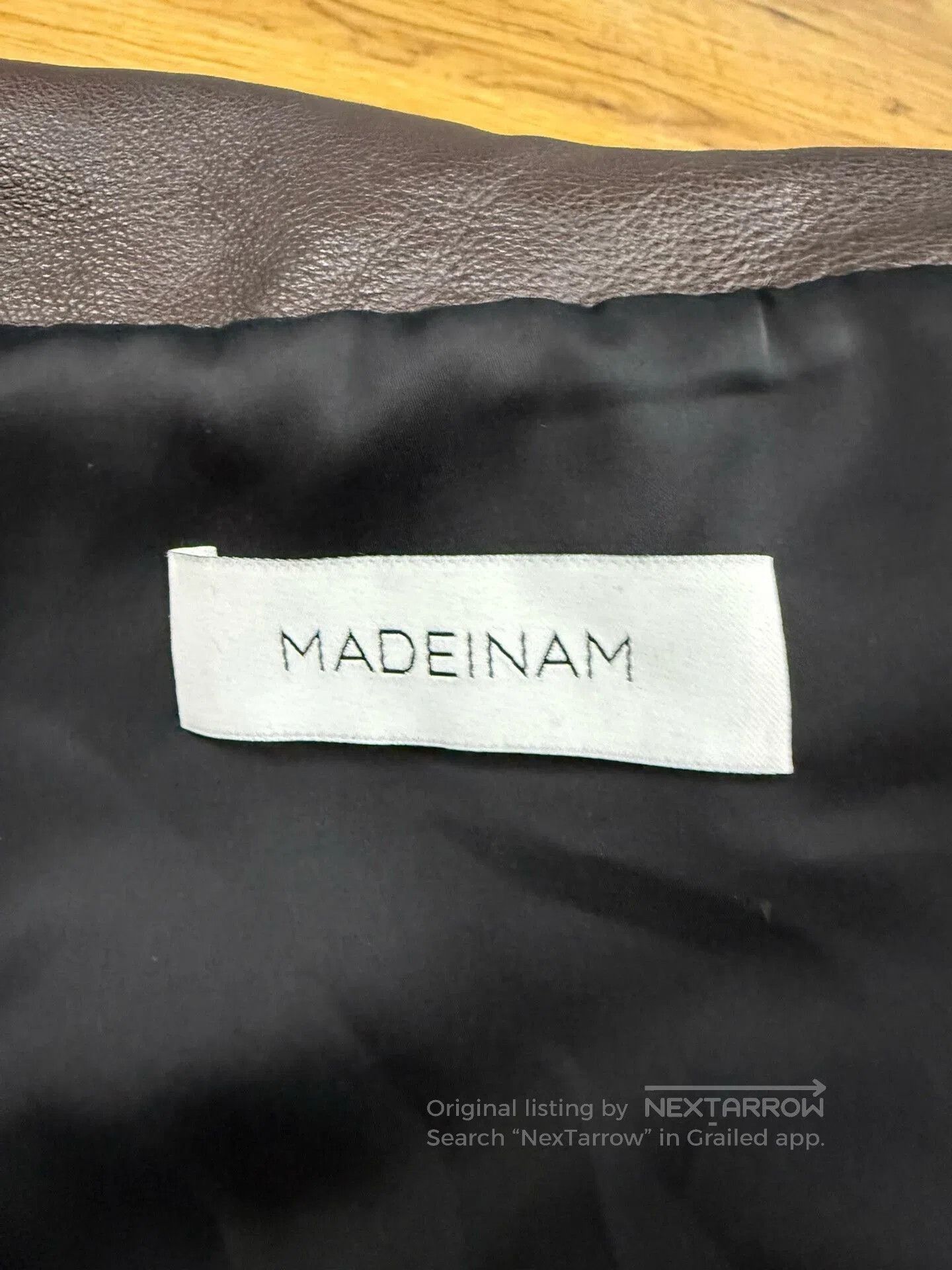 Ma+ Removable Sleeve Black Leather Jacket. Size US M / EU 48-50 / 2 - 4 Thumbnail