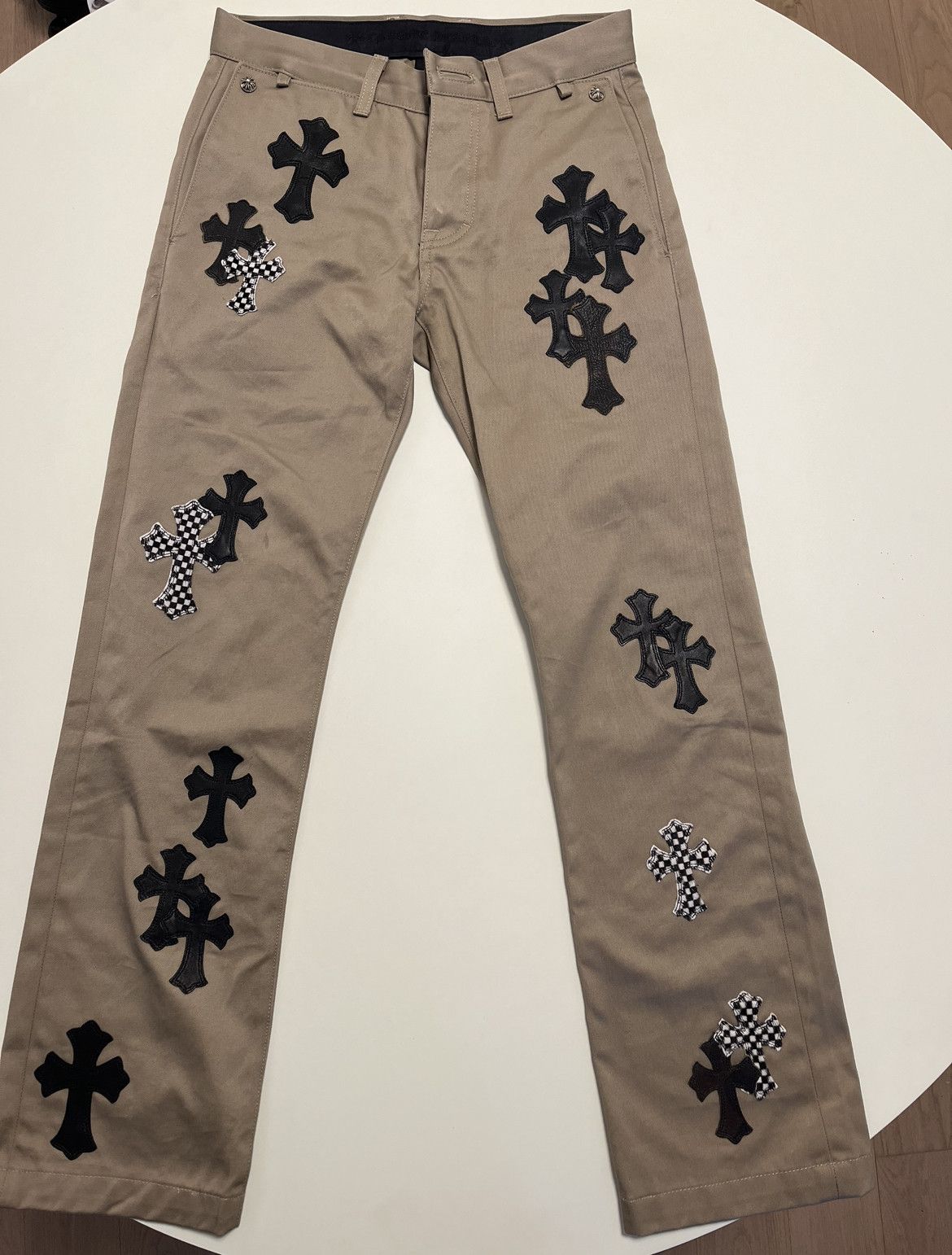 chrome-hearts-chrome-hearts-khaki-chino-pants-grailed