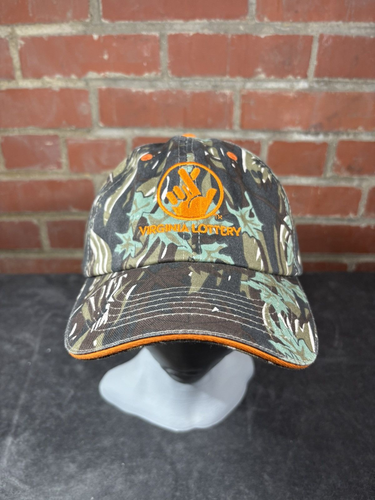 Other Virginia Lottery Embroidered Camo Hat Adjustable Cap Cotton Size ONE SIZE - 1 Thumbnail