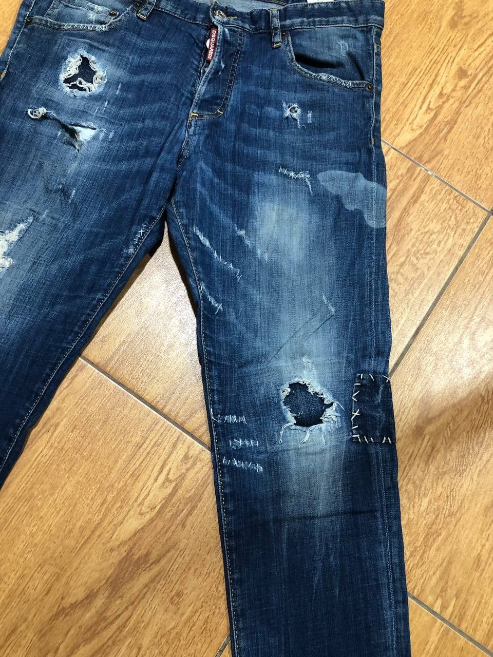 Dsquared2 Luxury Dsquared2 Y2K Distressed Designer Jeans Size US 36 / EU 52 - 6 Thumbnail