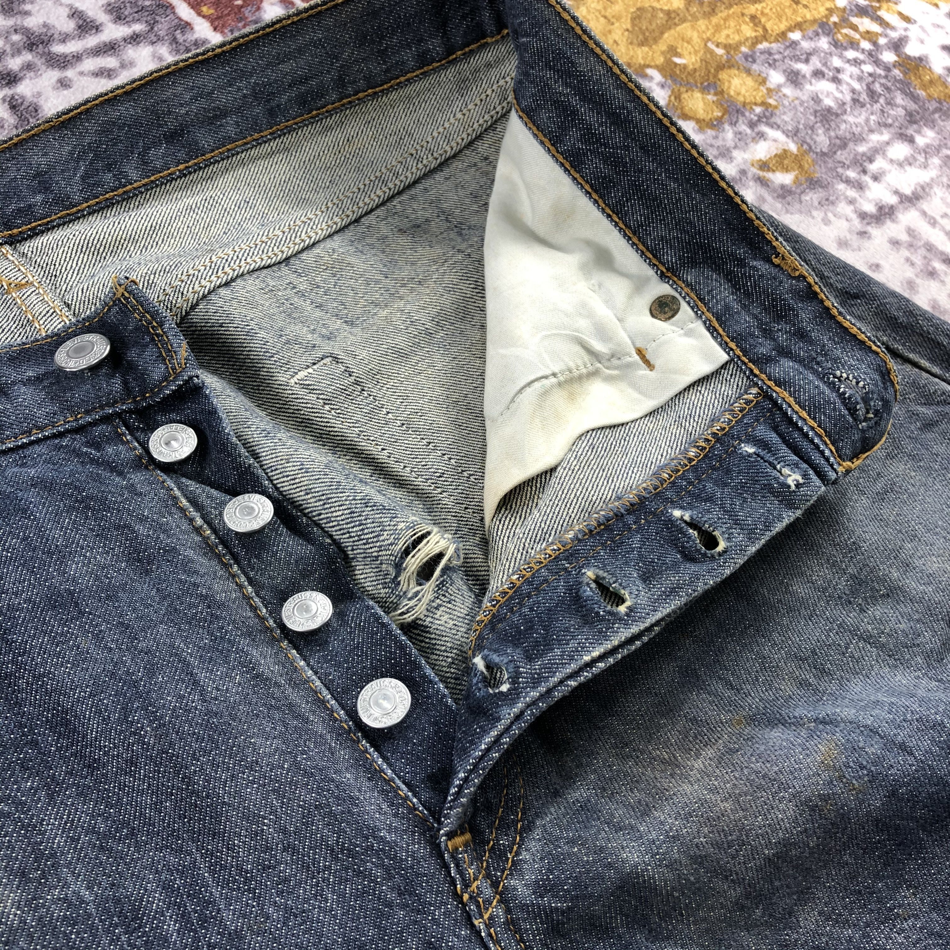 Levi's × Vintage 90s Vintage Ripped Levis 501 Jeans-JM2540 Size US 33 - 14 Thumbnail