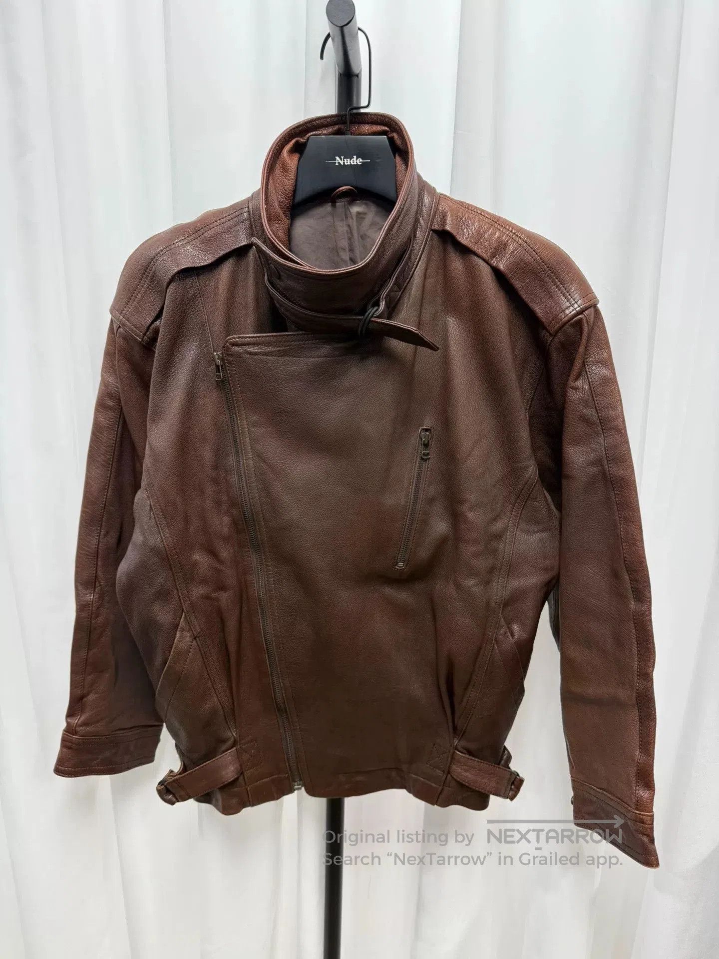 Issey Miyake issey miyake men's leather short jacket. Size US L / EU 52-54 / 3 - 1 Thumbnail