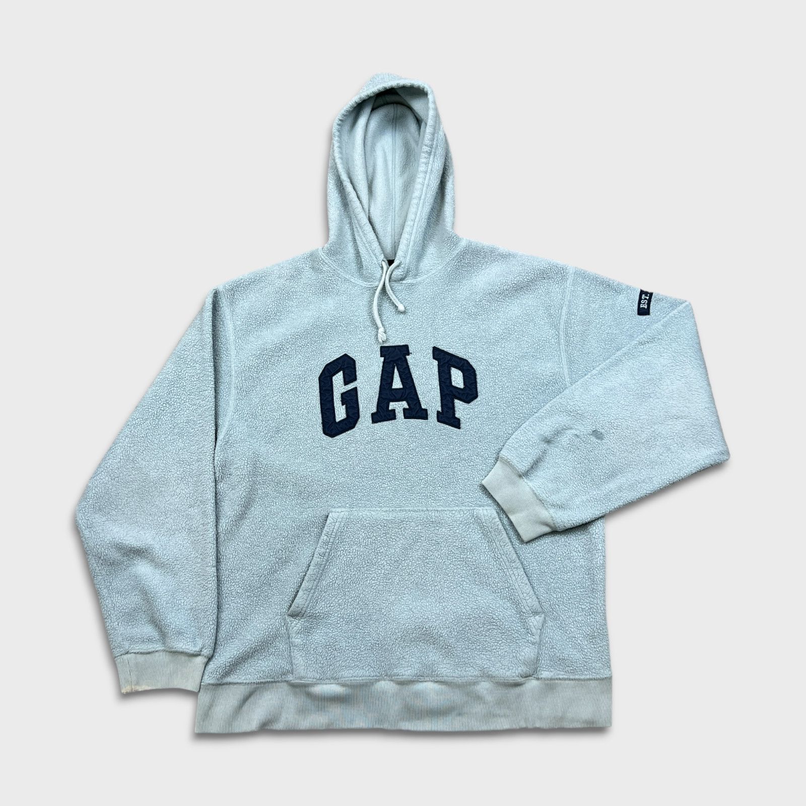 Gap × Vintage Vintage Gap Hoodie XL Spell Out Outdoor Sweater 90s Fleece Size US XL / EU 56 / 4 - 1 Thumbnail