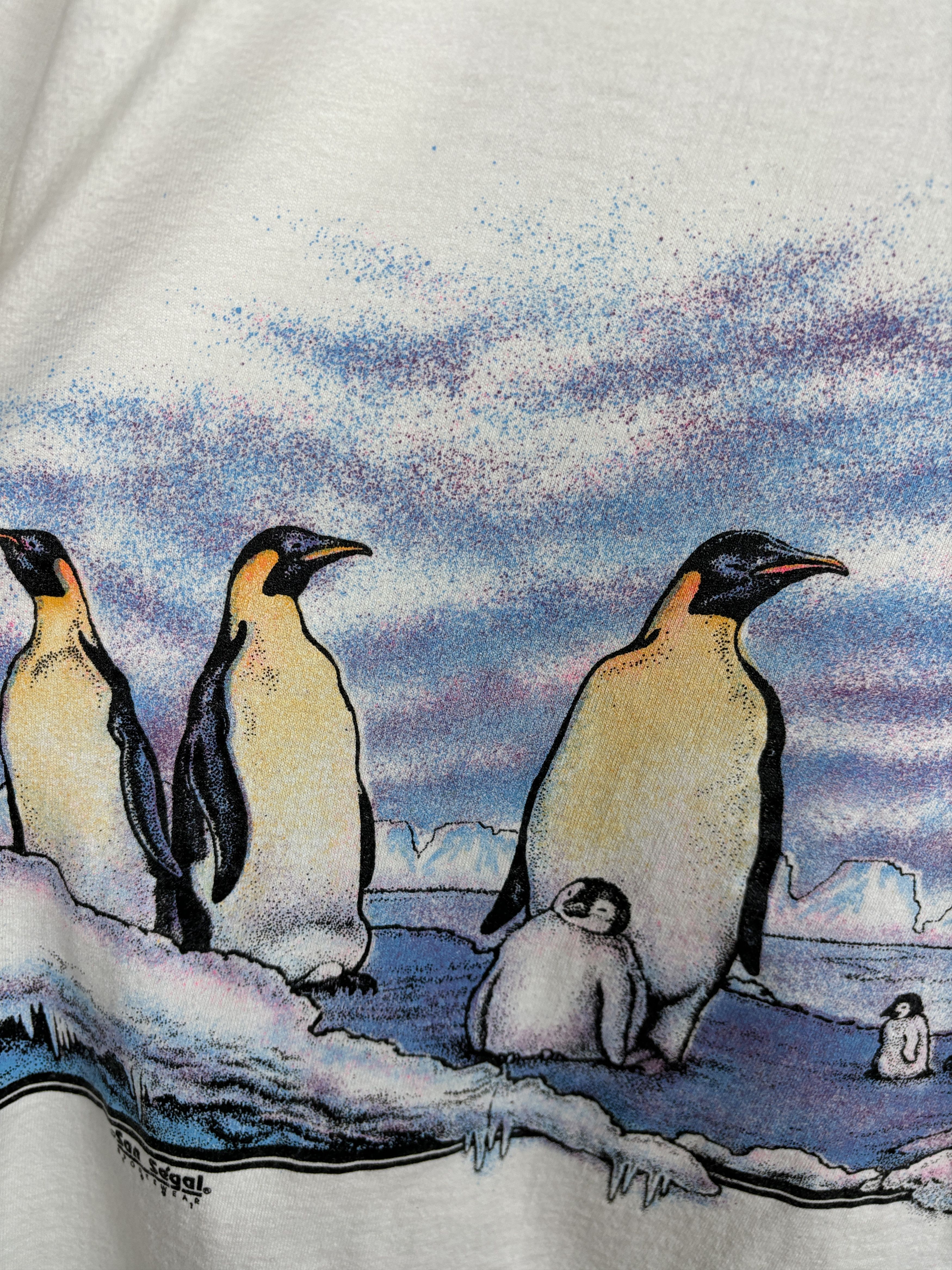 Vintage Vintage 1991 San Segal Sportswear Penguin T-shirt Size US XL / EU 56 / 4 - 7 Thumbnail