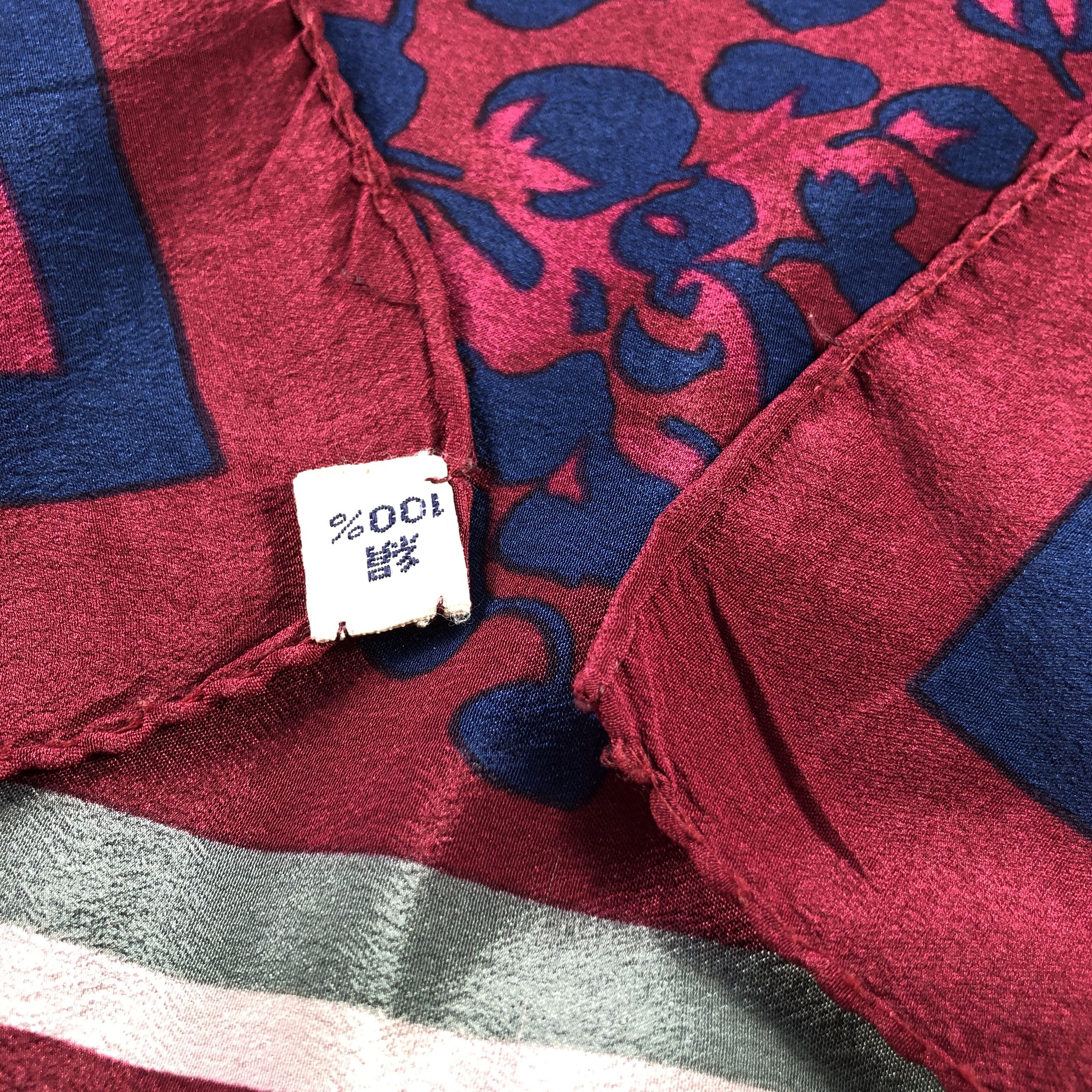 Vintage Vintage Roceil Floral Silk Scarf M1272 Size ONE SIZE - 5 Thumbnail