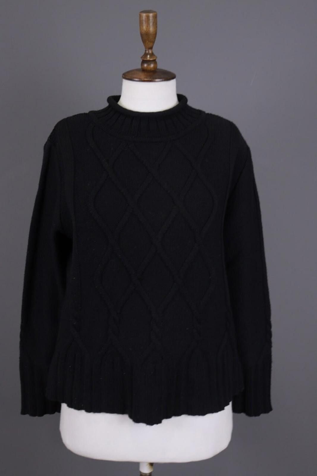 Carlo Colucci Carlo Colucci Black Wool Embroidered Knit Sweater Size 40 Size M / US 6-8 / IT 42-44 - 1 Thumbnail