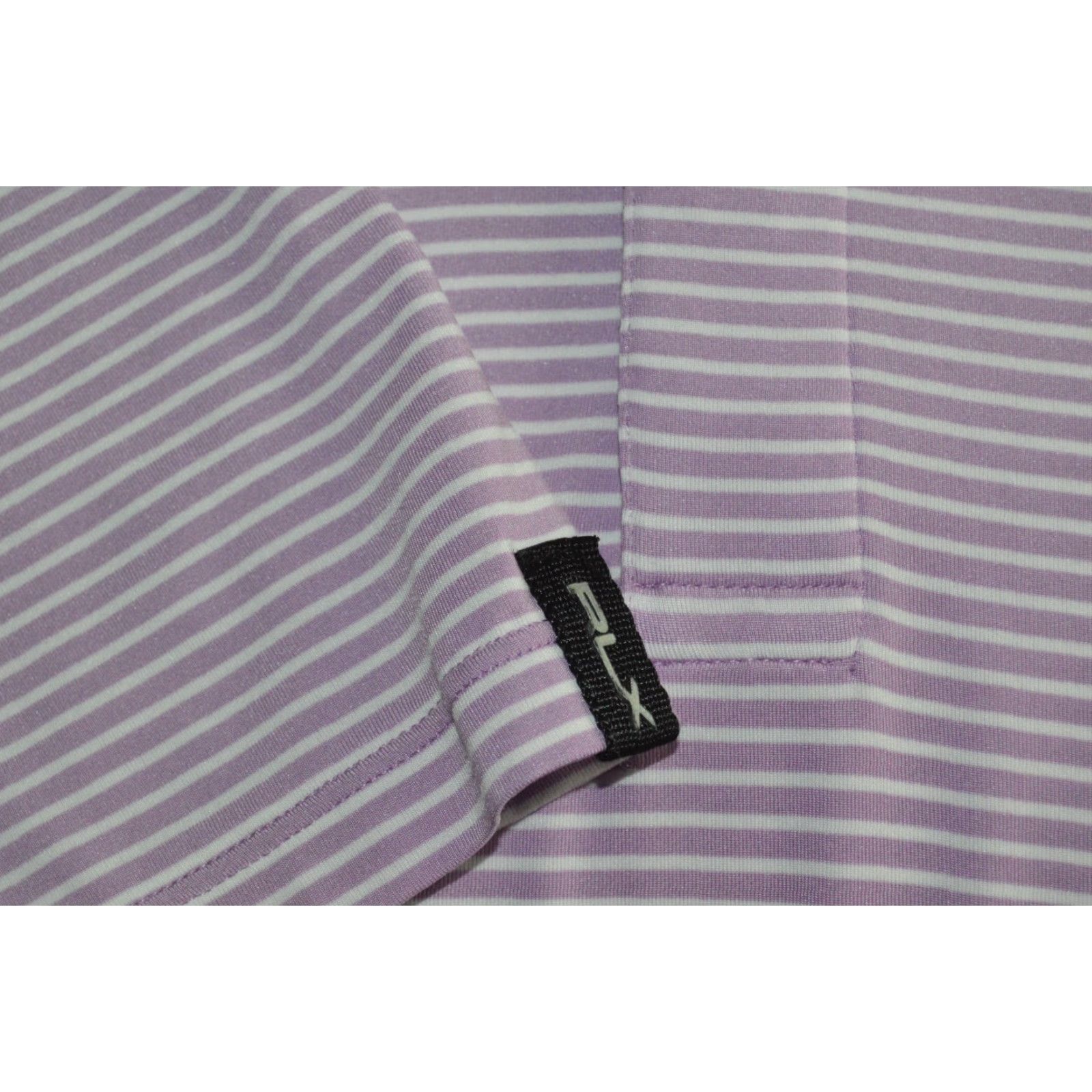 RLX Ralph Lauren RLX Ralph Lauren Polo Shirt Mens XL Lavender Striped Polo Casual Shirt Size US XL / EU 56 / 4 - 5 Thumbnail