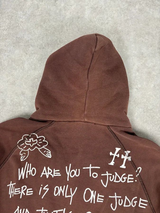 Dsquared2 2000s Dsquared2 Brown Cotton Graffiti Logo Zip Hoodie Size US L / EU 52-54 / 3 - 6 Thumbnail