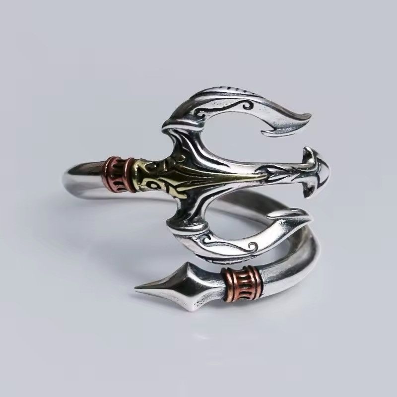 Jewelry × Vintage Triden of Poseidon Resizeable Ring Size ONE SIZE - 1 Thumbnail