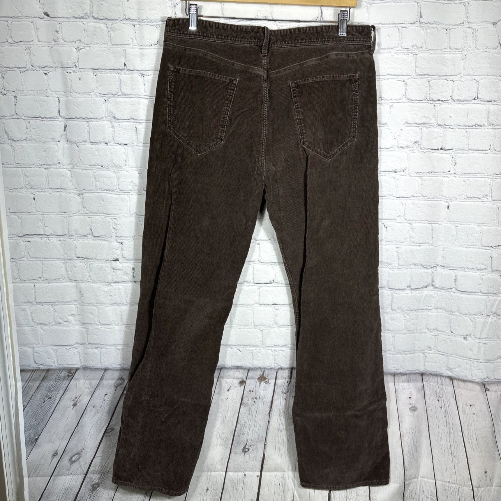 Banana Republic Banana Republic Pants Chino Straight Fit Brown 34x32 Cotton Pima Size US 34 / EU 50 - 7 Thumbnail