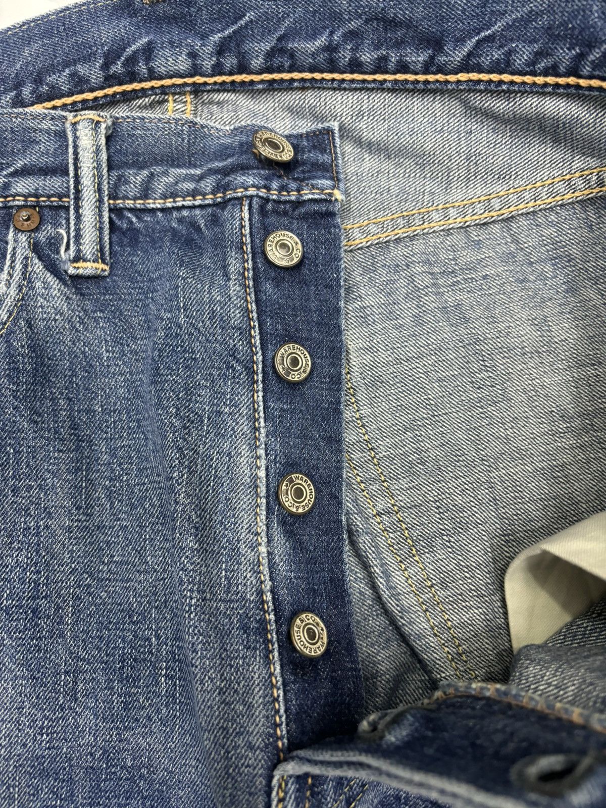 Kapital Warehouse Selvedge Denim Jeans Distressed Denim Size US 32 / EU 48 - 9 Thumbnail
