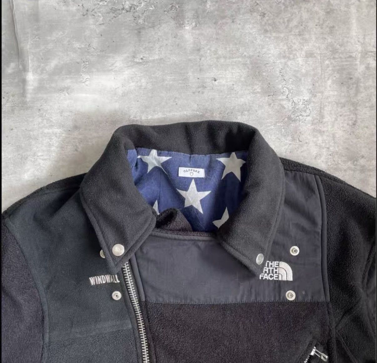 The North Face Black Moto-Style Jacket with Star Lining Size US M / EU 48-50 / 2 - 2 Thumbnail