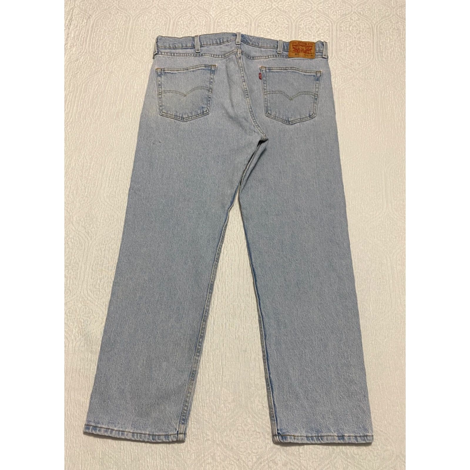 Levi's VINTAGE Levi's 505 Jeans Regular Fit Men's 40x29 Blue Light Wash Denim 5-Pocket USA 90s Size US 40 / EU 56 - 2 Thumbnail