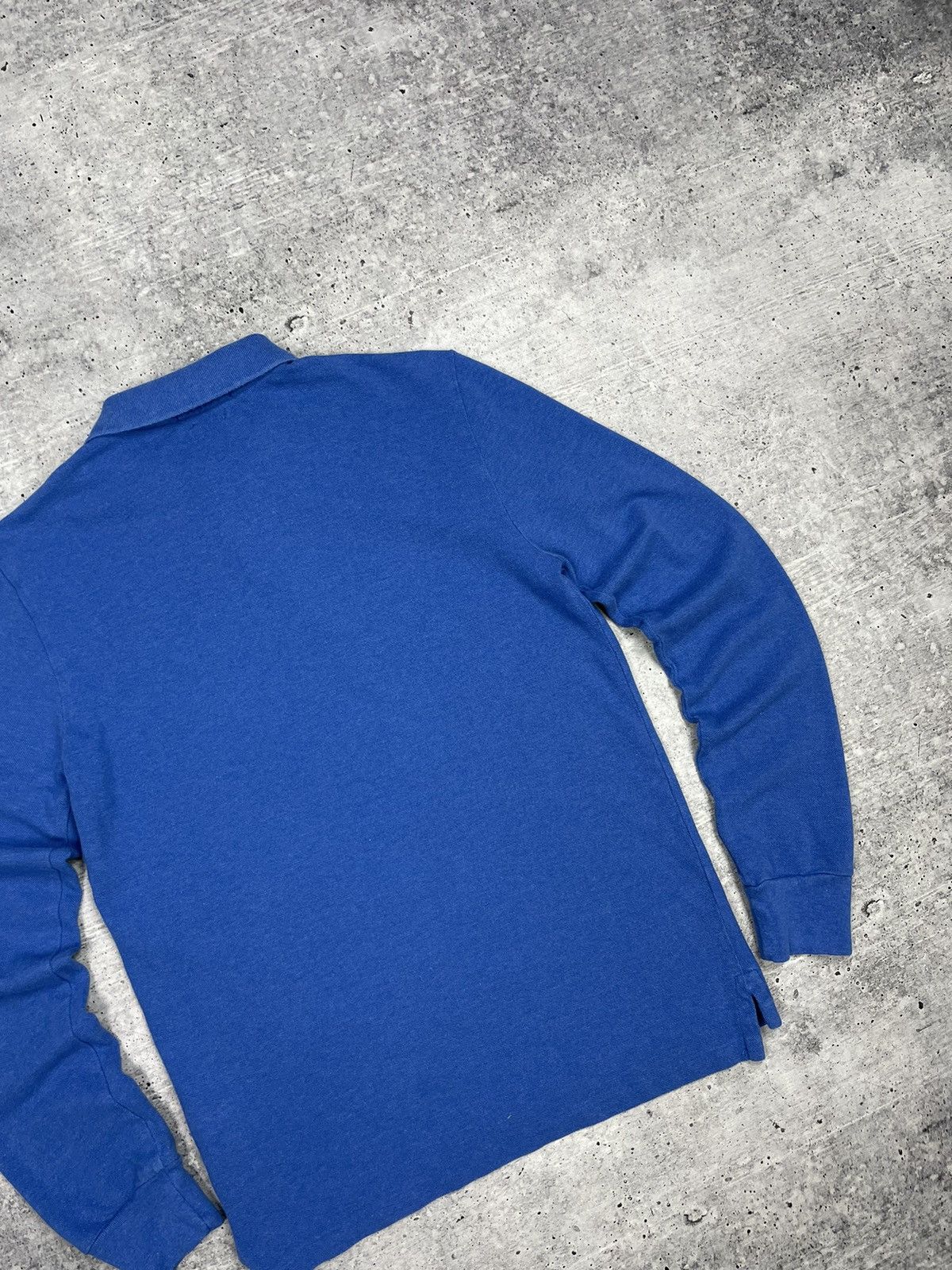 Polo Ralph Lauren × Vintage Vintage Polo Ralph Lauren Blue Polo Longsleeve Sweatshirt Size US S / EU 44-46 / 1 - 15 Thumbnail