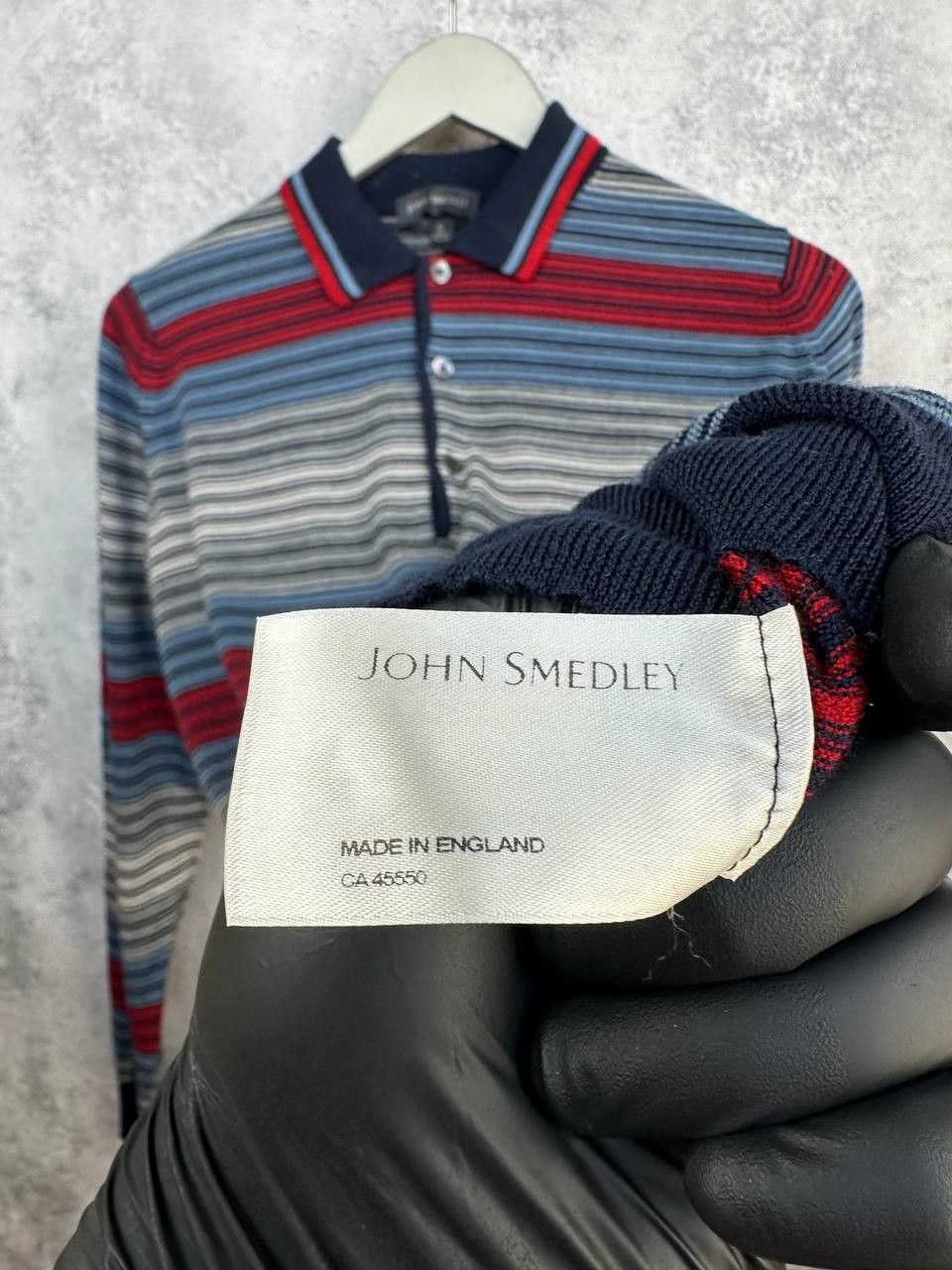 John Smedley John Smedley Merino Wool Striped Polo LS Sweater Jumper Size US S / EU 44-46 / 1 - 13 Thumbnail