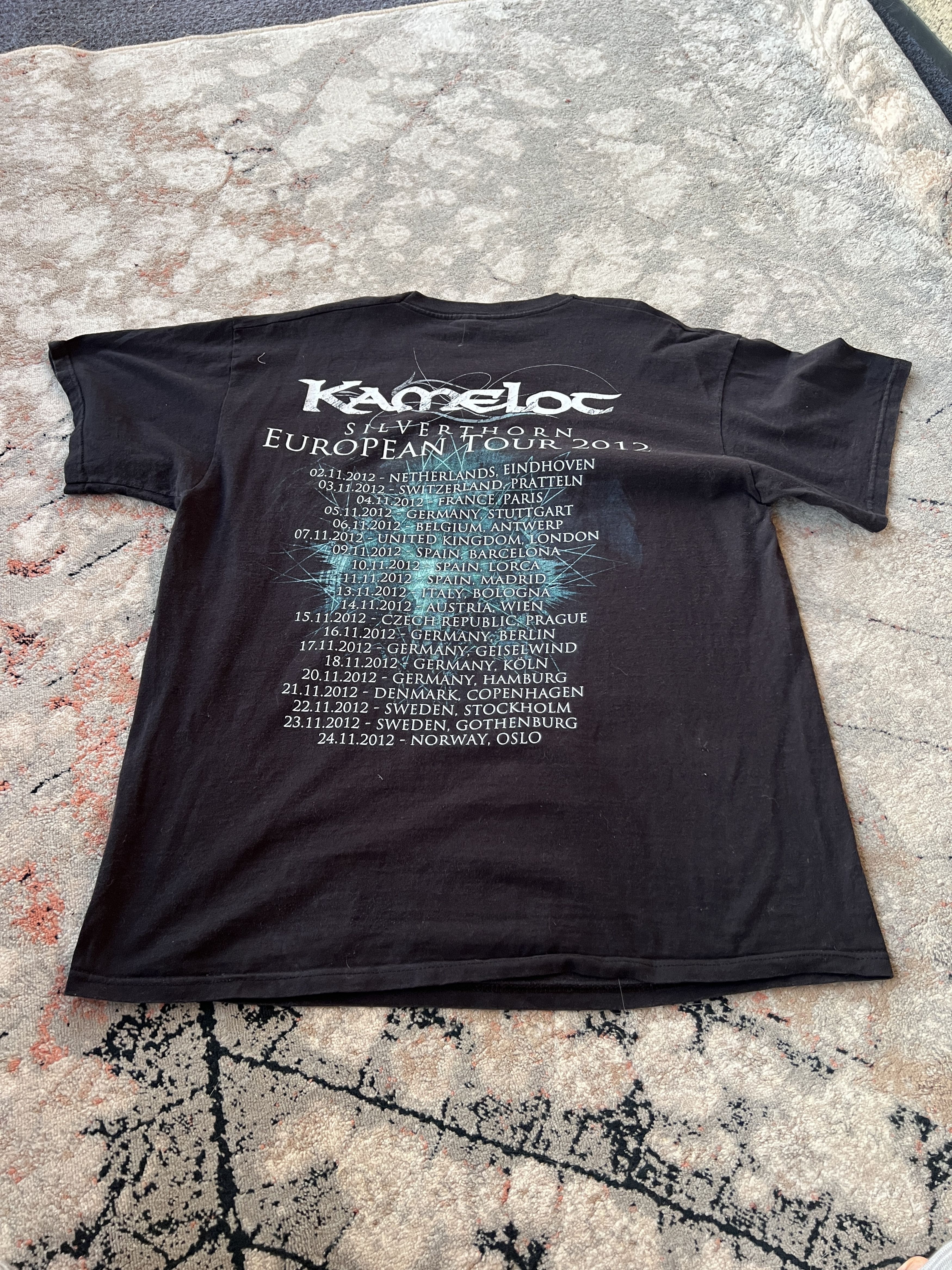 Band Tees Kamelot Silverthorn European Tour 2012 Tee Size US XL / EU 56 / 4 - 5 Thumbnail