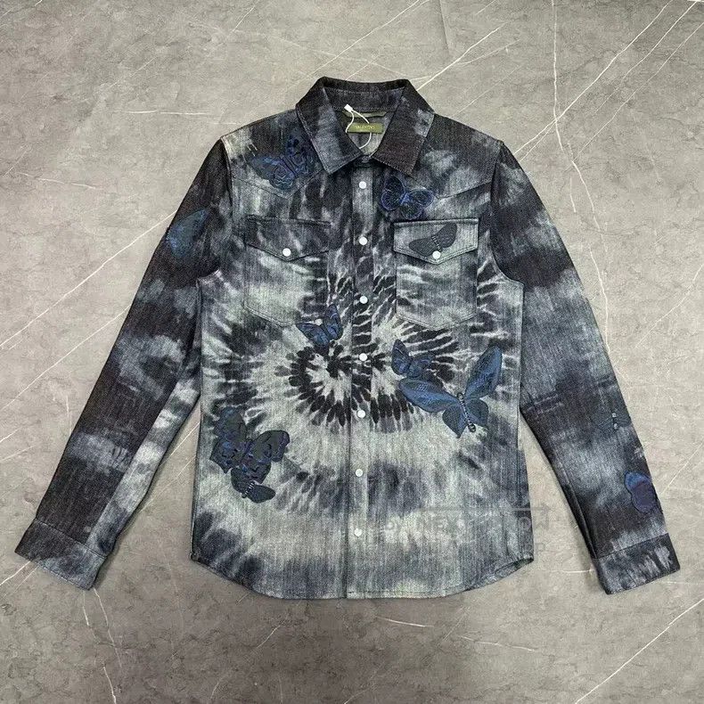 Valentino Valentino Butterfly tie-dye denim jacket Size US S / EU 44-46 / 1 - 1 Thumbnail