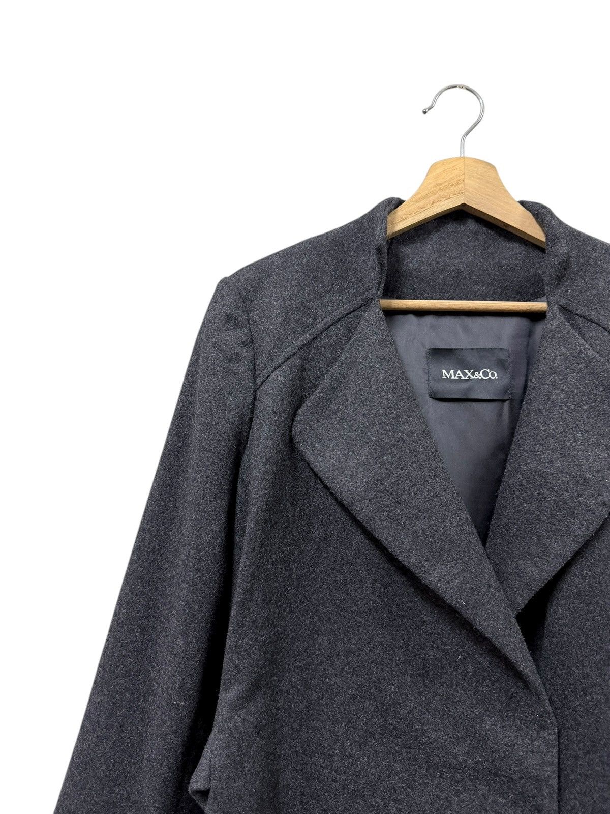 MM6 Max&Co Asymmetrical Wool Double Breasted Longjacket Belt Size US S / EU 44-46 / 1 - 7 Thumbnail