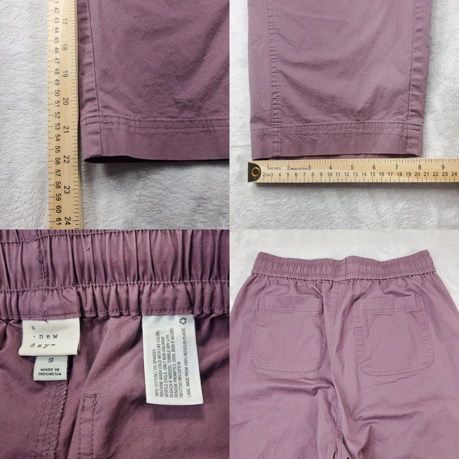 Vintage A New Day Scrub Pants Small Purple Womens Size US 29 - 8 Thumbnail