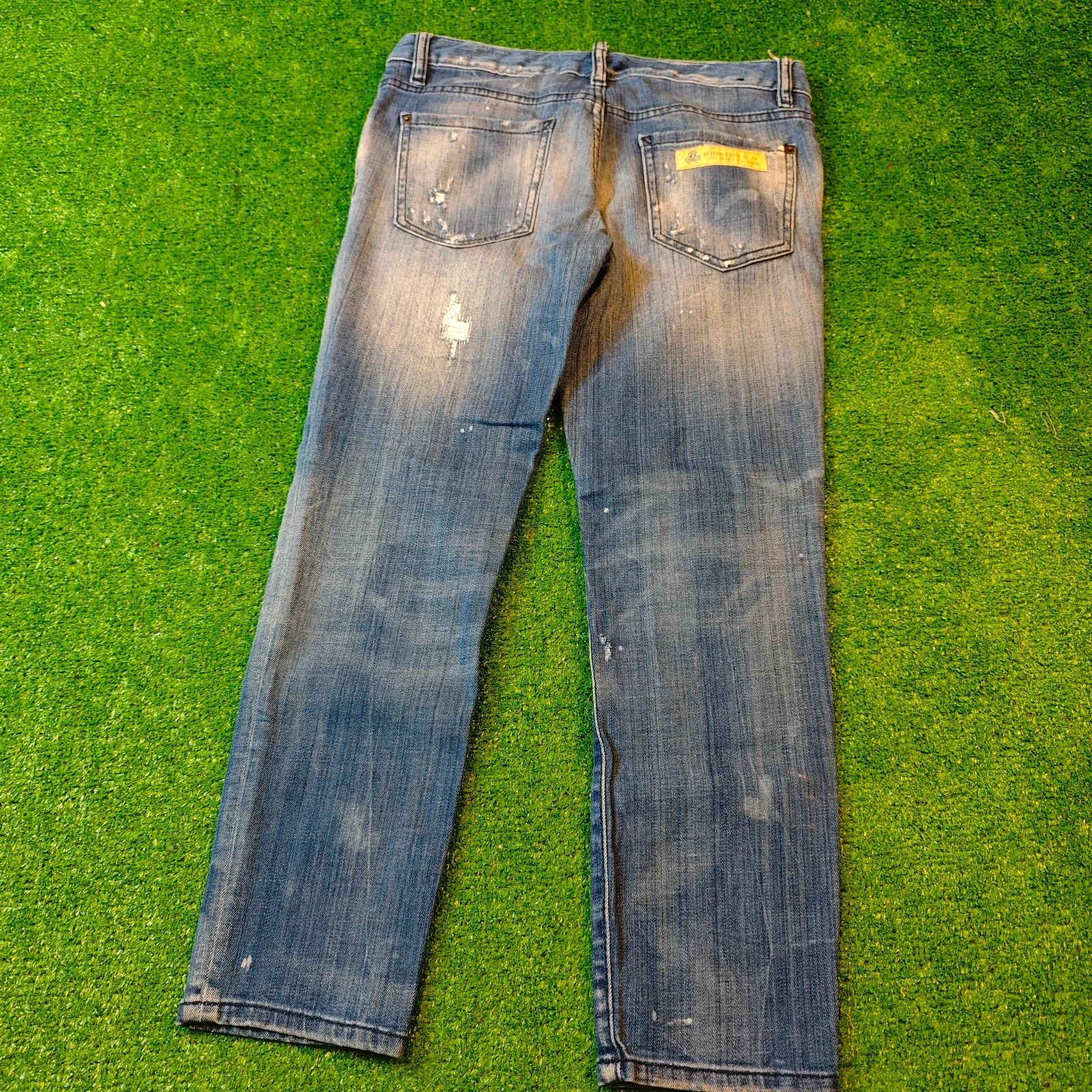 Dsquared2 Dsquared2 Jeans Womens 38 (30') blue capri straight ripped Size 30" / US 8 / IT 44 - 2 Thumbnail