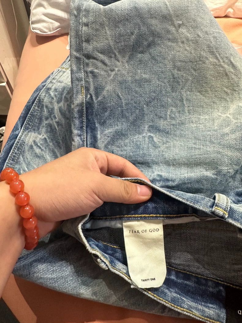 Fear of God Fear of God Blue water corrugated jeans Size US 31 - 5 Thumbnail